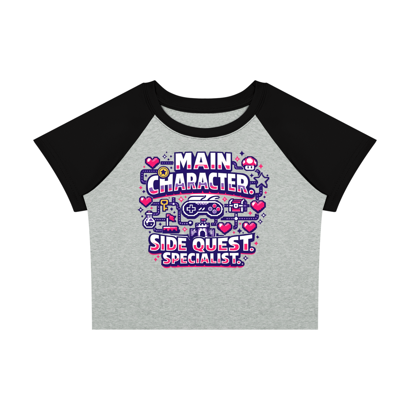 Side Quest Specialist Women’s Raglan Colour Block Baby T-Shirt
