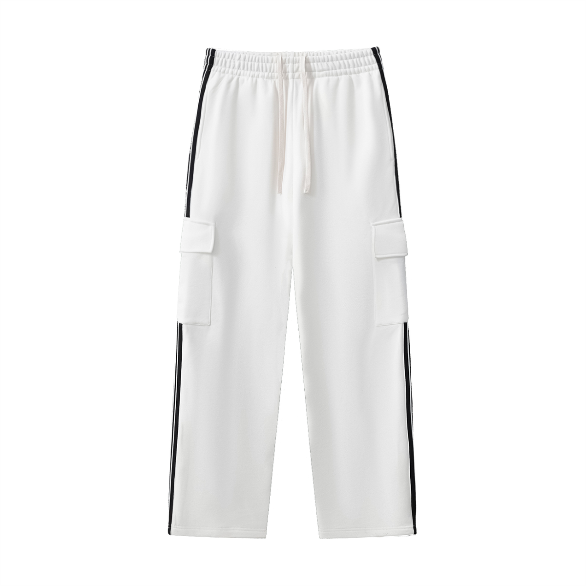 Side Stripe Straight-Leg Pants