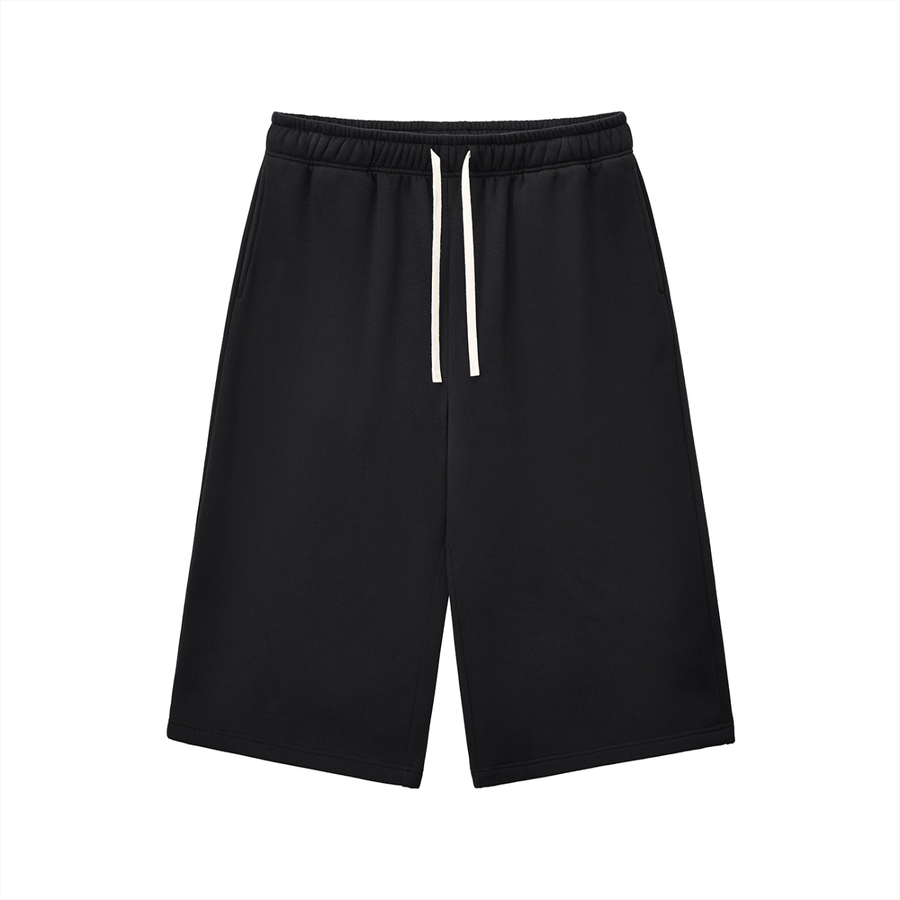 Relaxed Drawstring Three-quarter Sweatpants