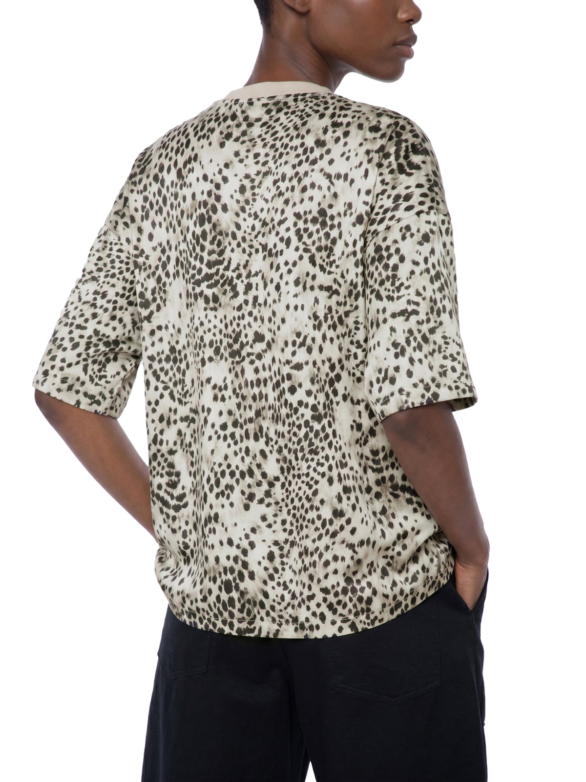 Unisex Leopard Print Boxy T-Shirt