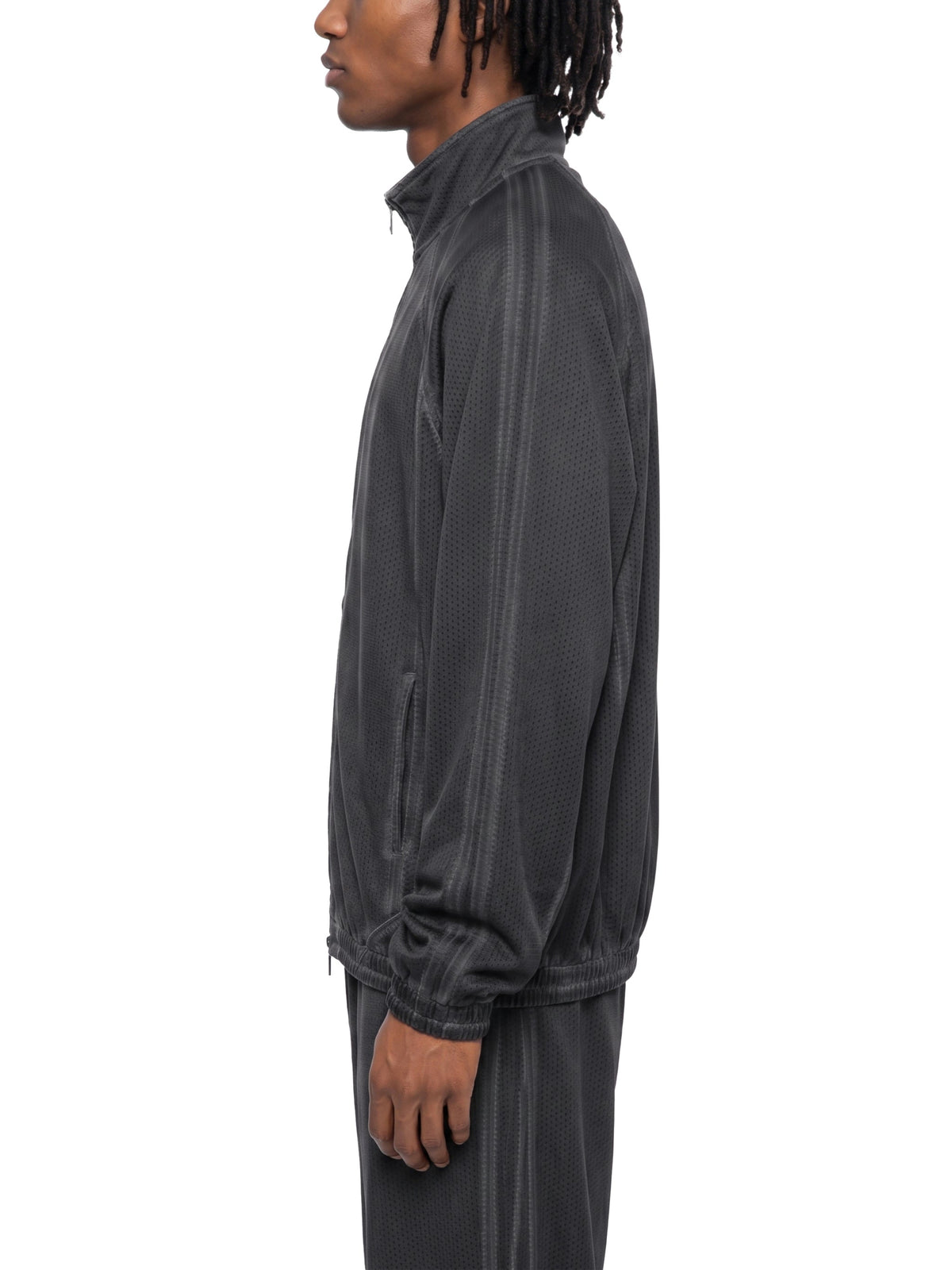 Unisex Vintage Wash Full Zip Mesh Jacket