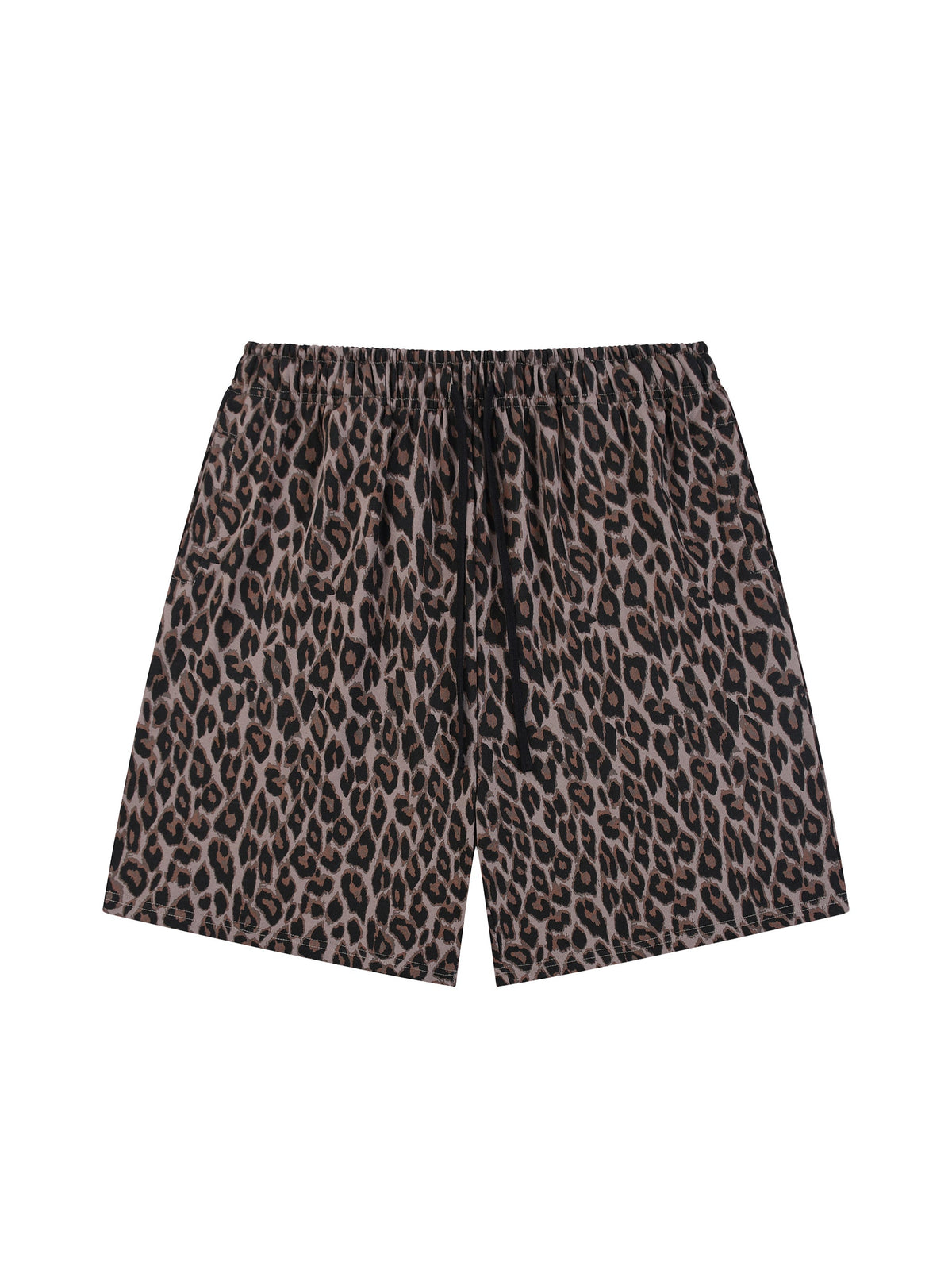 Unisex Heavyweight Leopard Drawstring Shorts