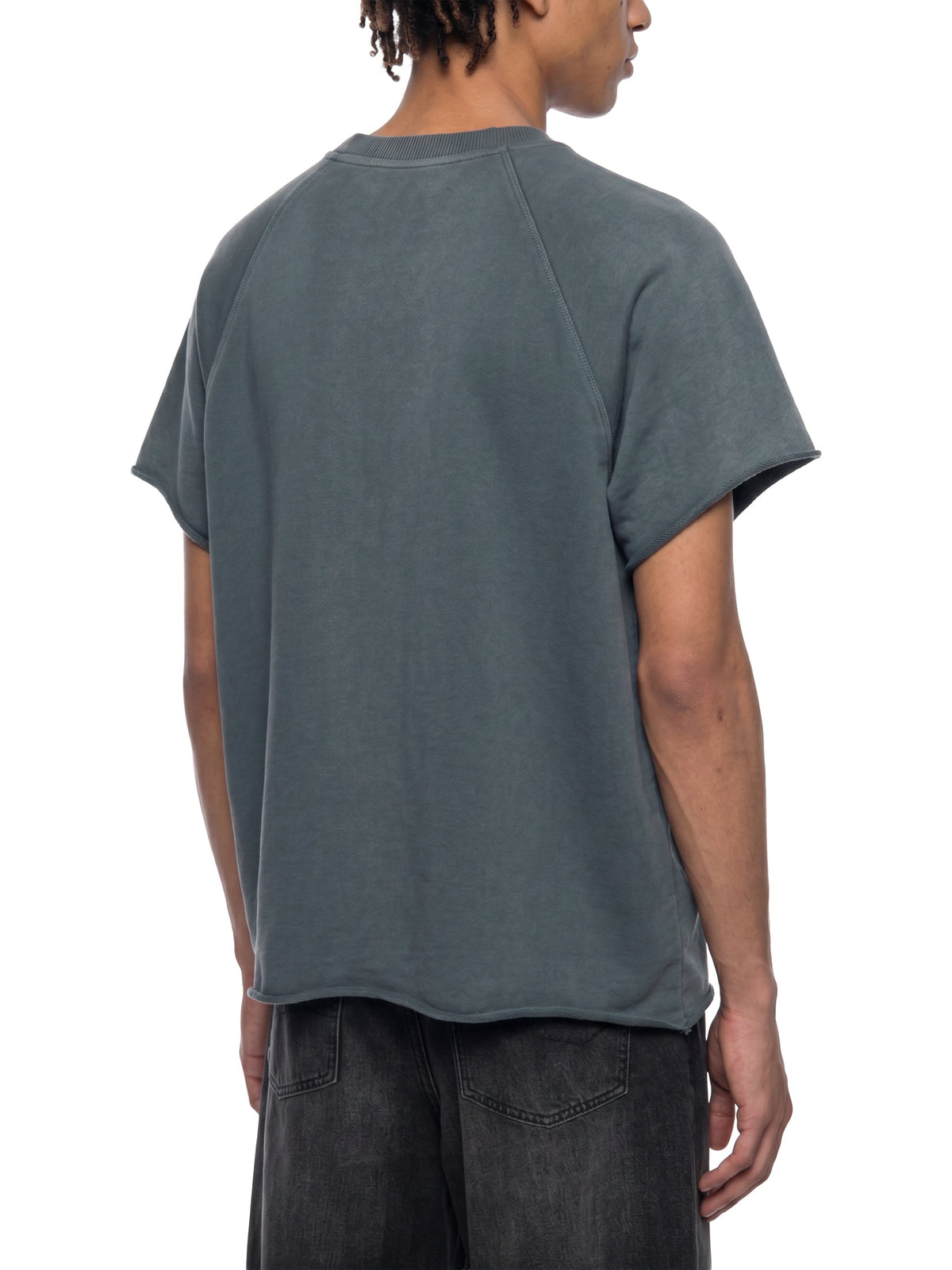 Unisex Vintage Wash Raw Edge Boxy T-Shirt