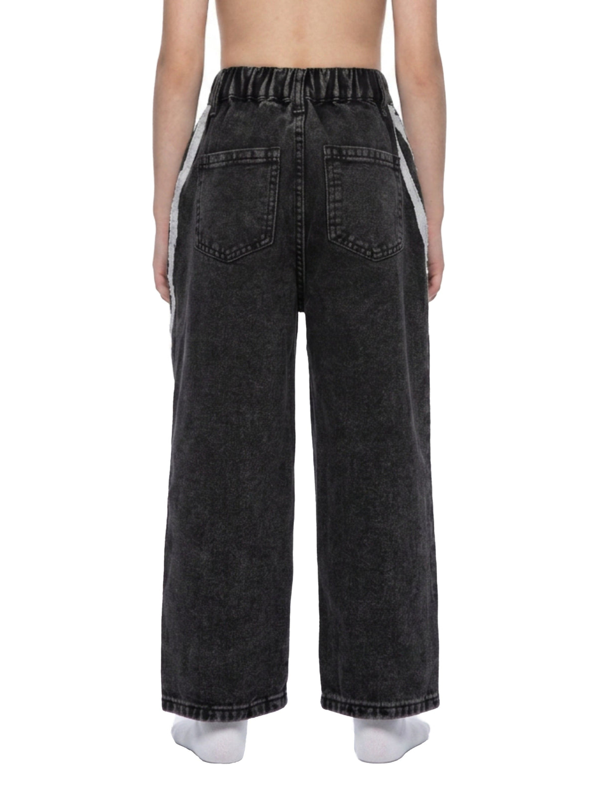 Kids' Vintage-Wash Side-Stripe Jeans