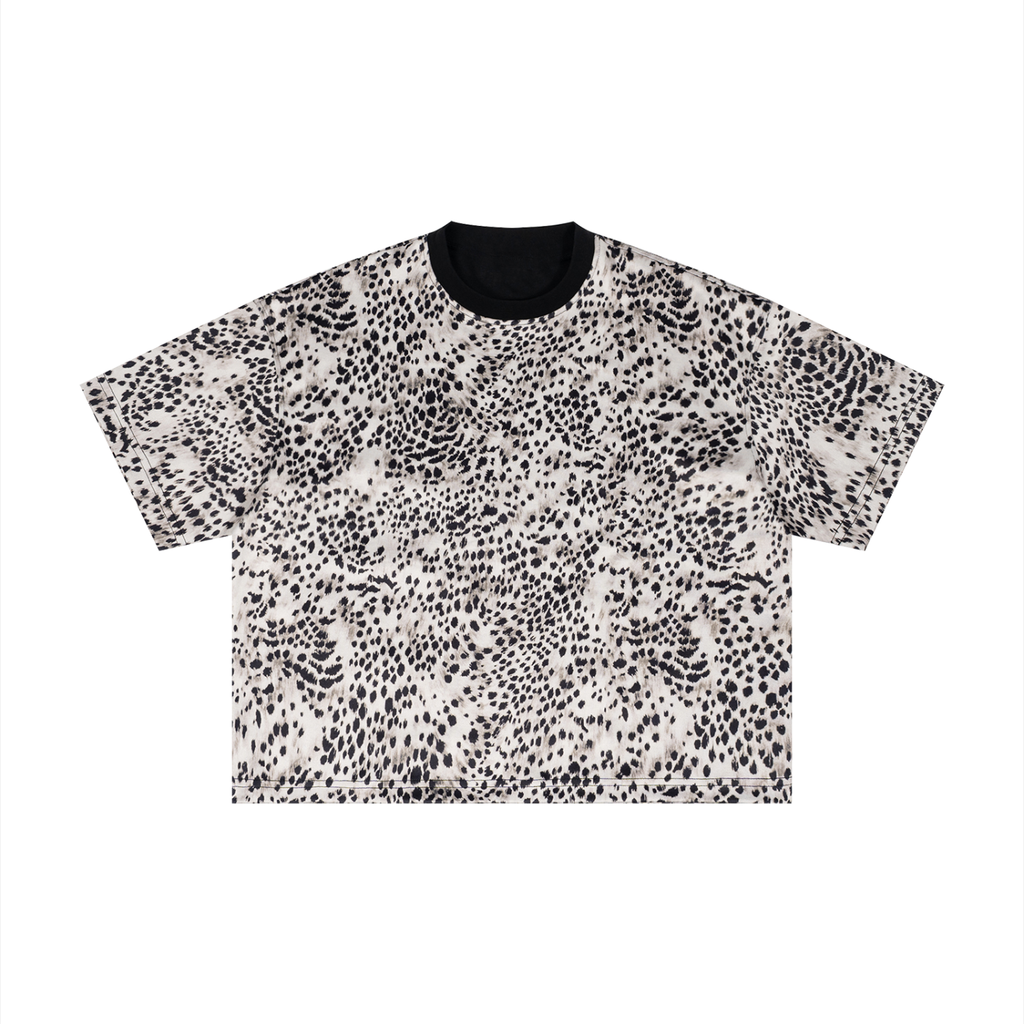 Unisex Leopard Print Boxy T-Shirt