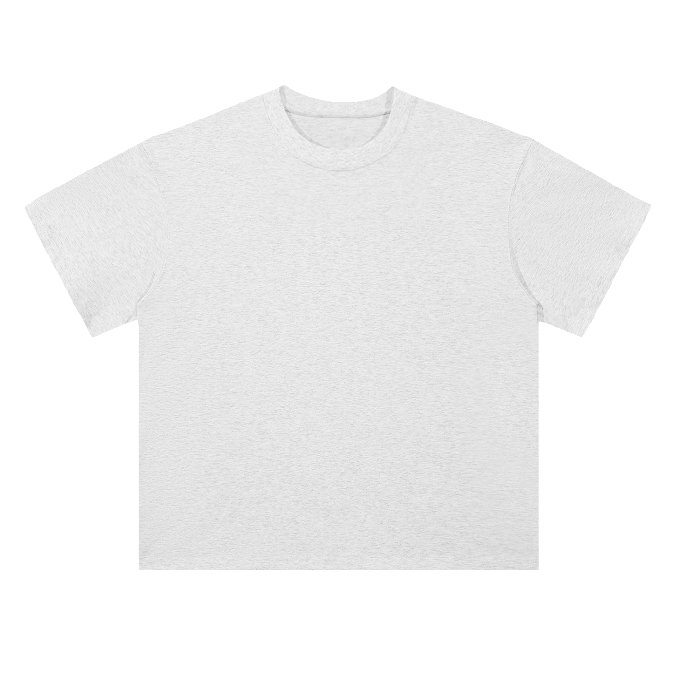 Light Gray Heavyweight Drop Shoulder Cotton T-Shirt front