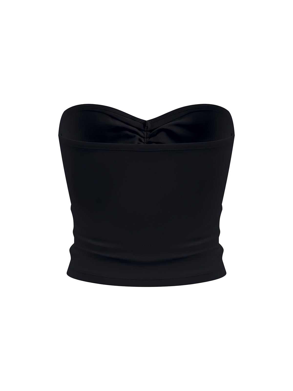 Women's Ruched Cropped Tube Top