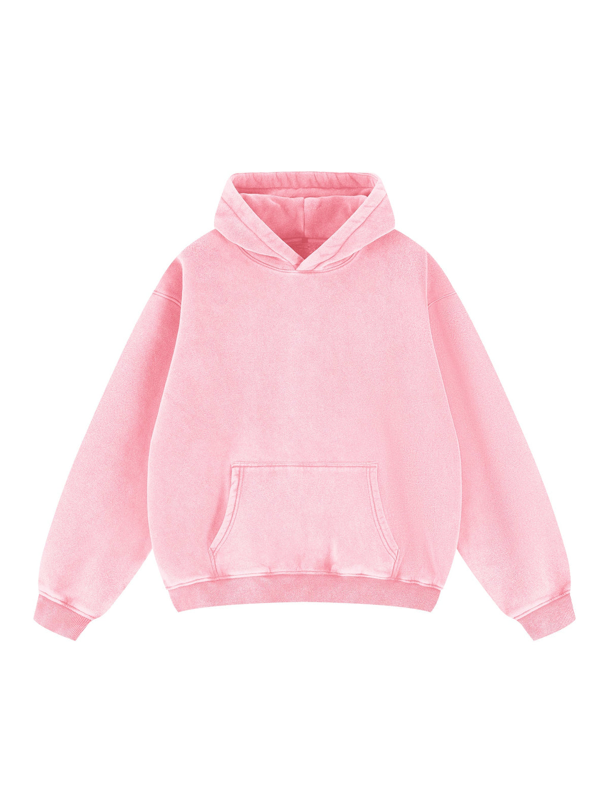Snow Wash Fleece Oversize Hoodie – Pink