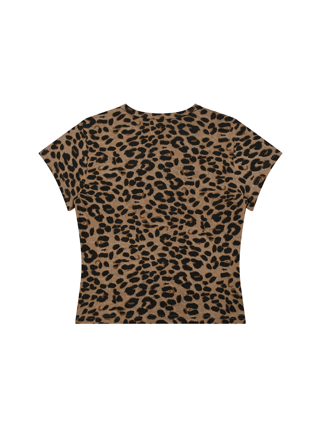 Women’s Leopard Print Crop T-Shirt