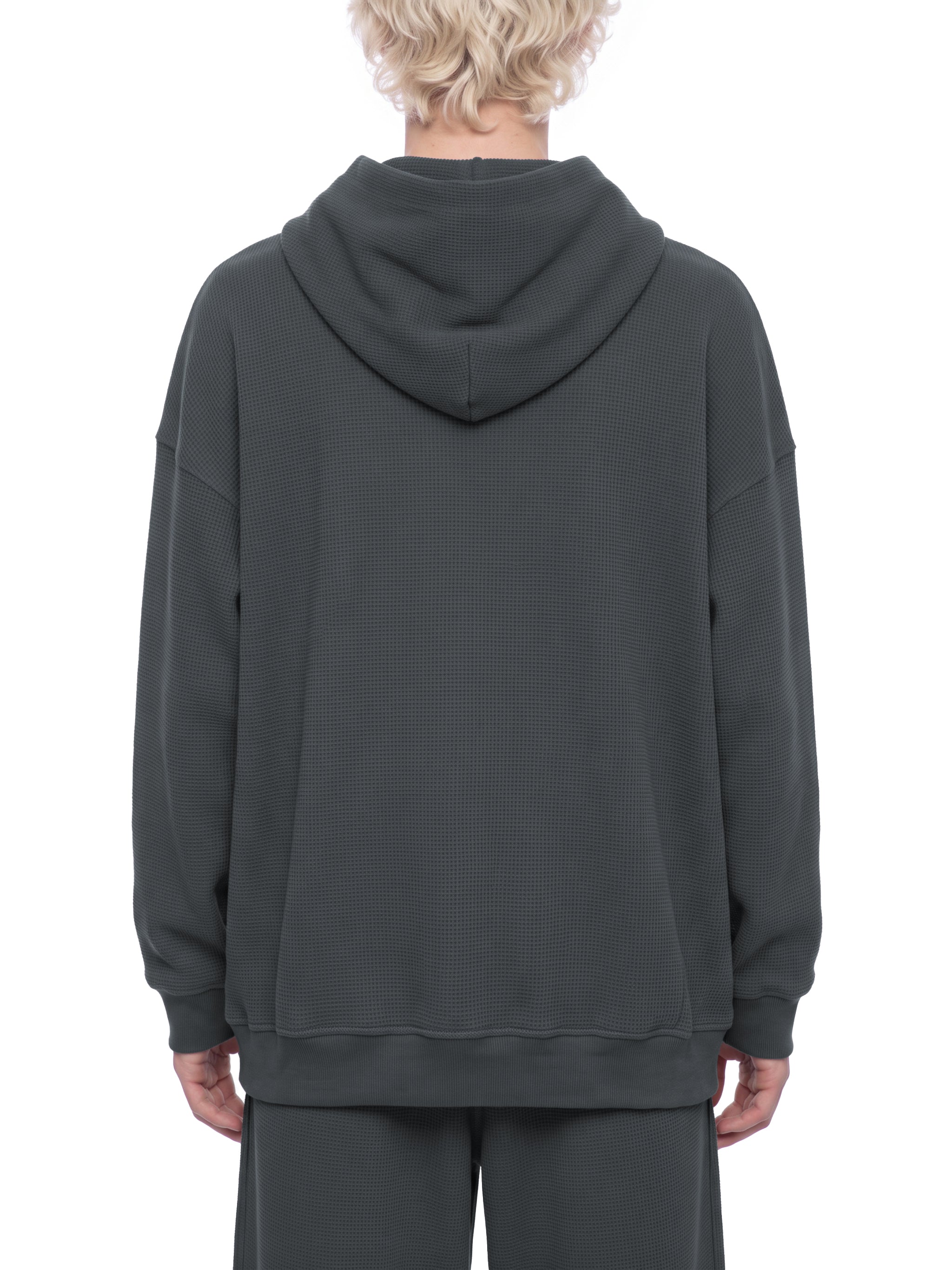 Unisex Waffle Oversized Hoodie