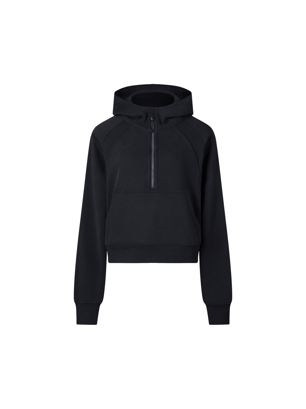 Cropped Half-Zip Hoodie
