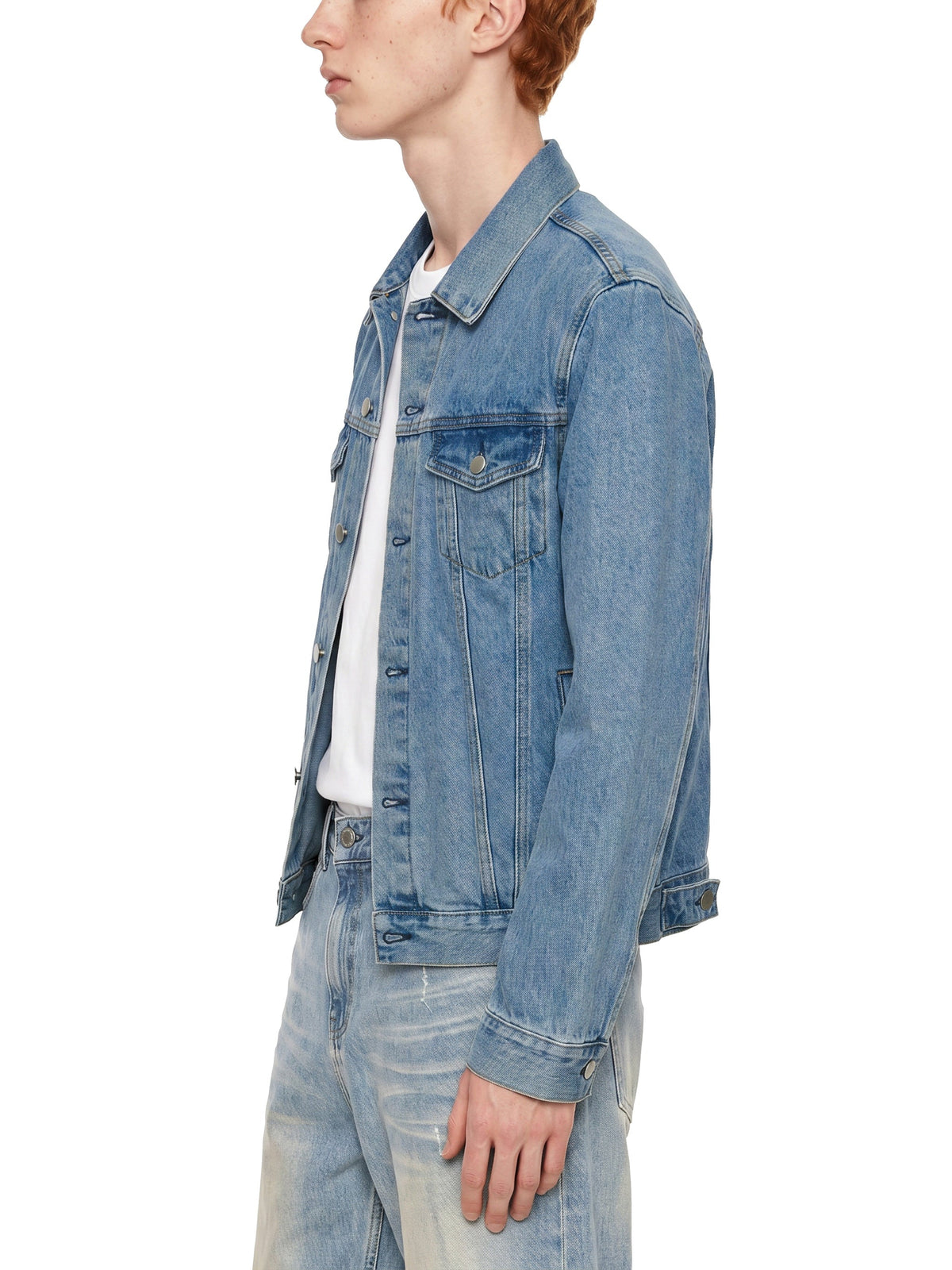 Unisex Vintage Wash Denim Jacket