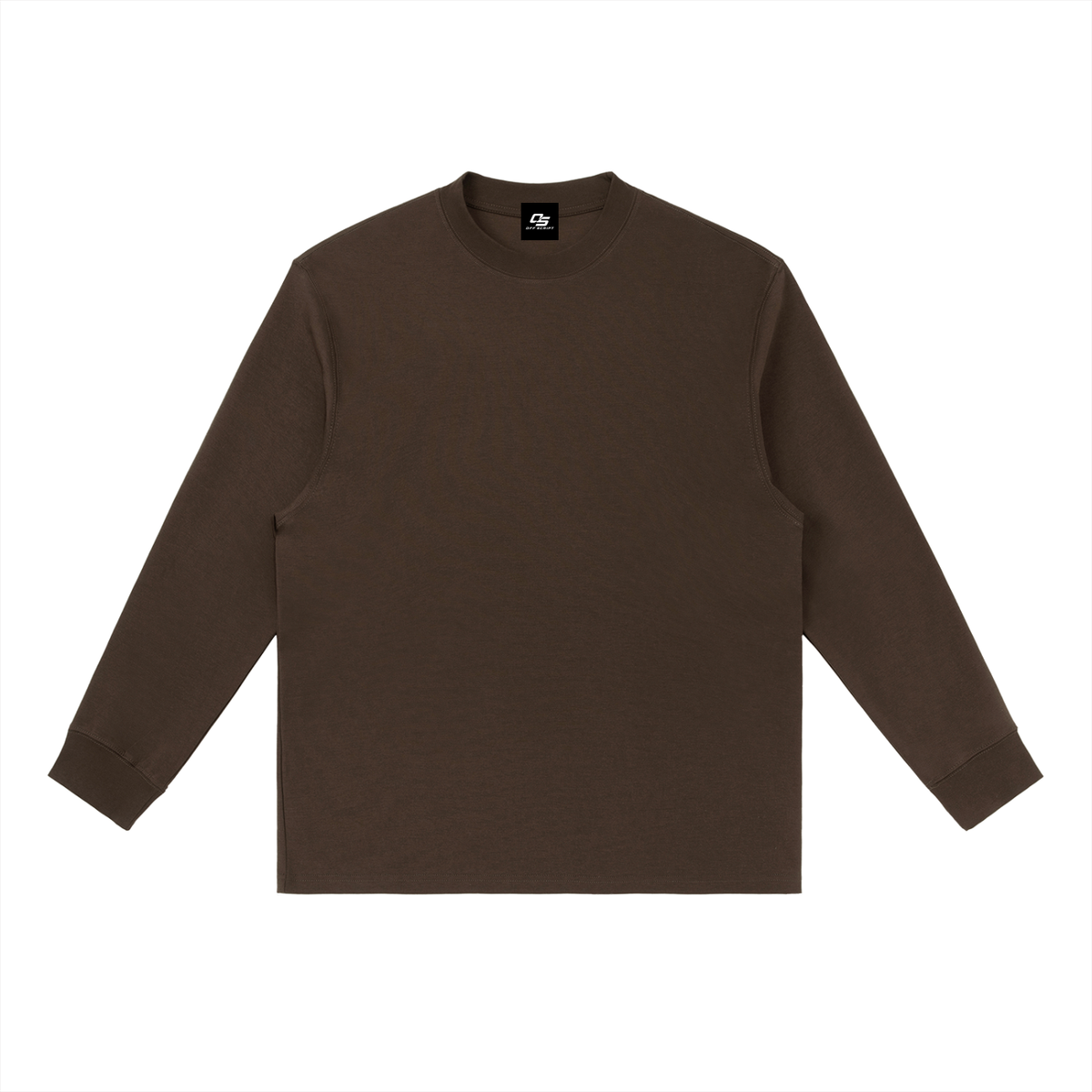 Coffee Essential Crewneck Long-Sleeve T-Shirt front product view