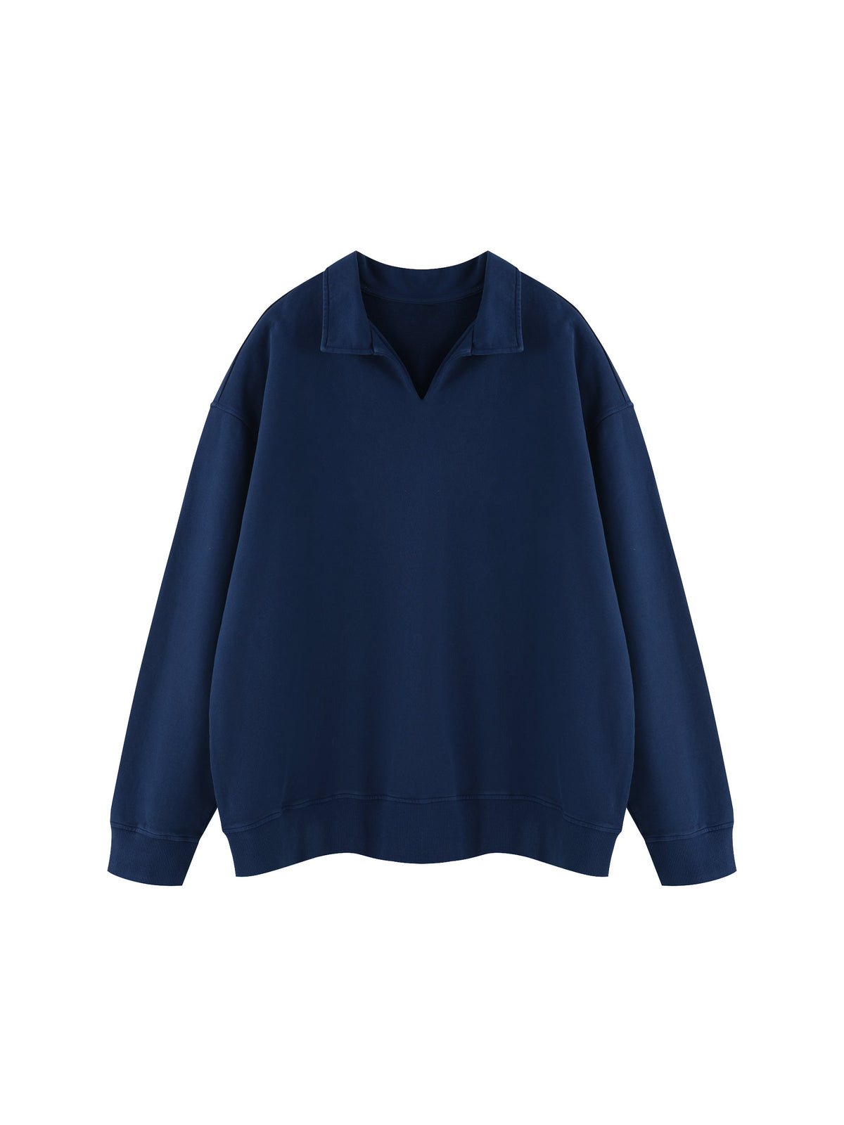 Unisex Vintage Wash Collared Sweatshirt