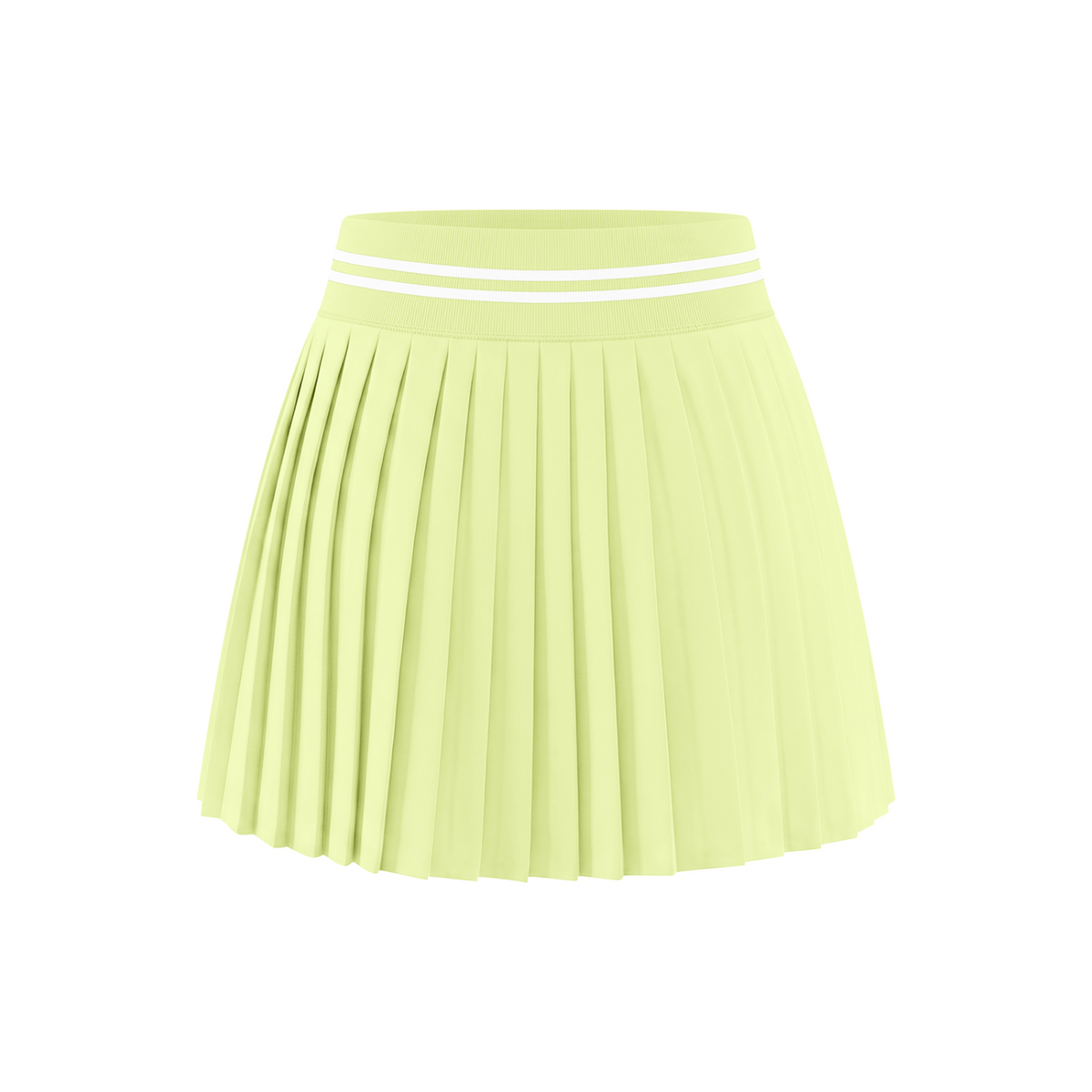 Off Script Women’s Contrast-Stripe Waist Pleated Mini Skirt