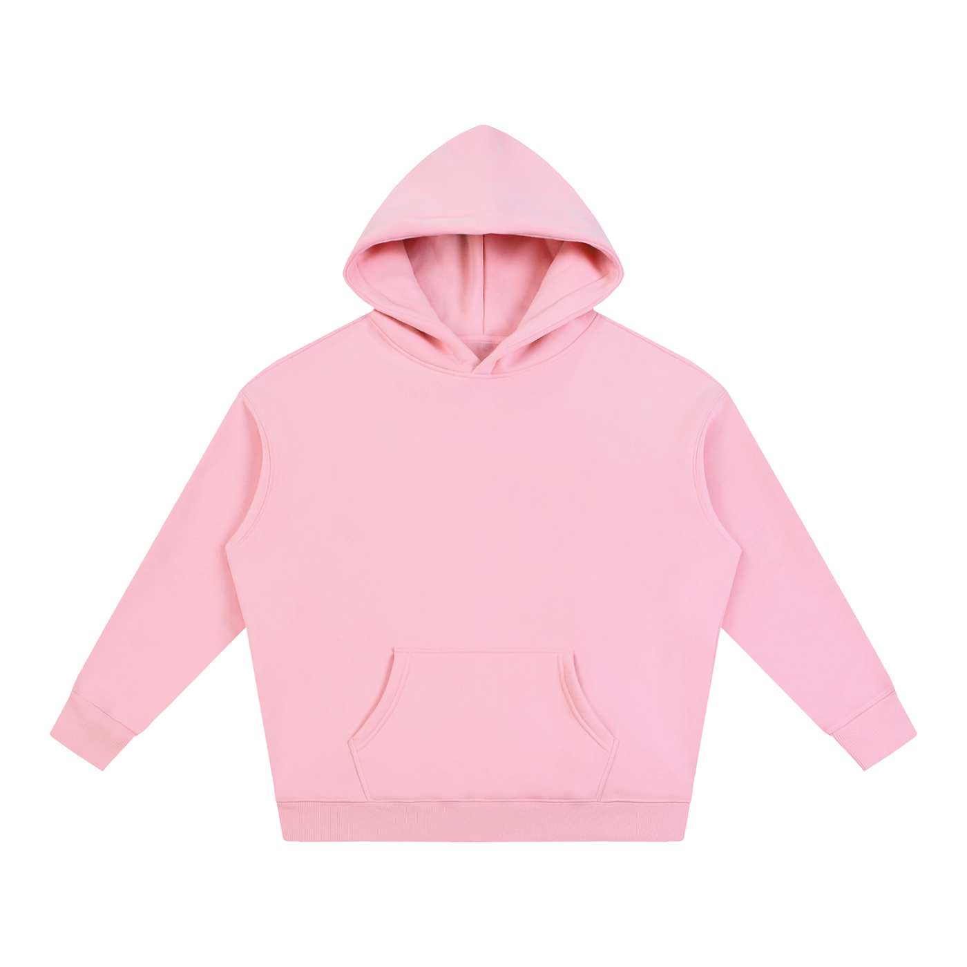 Unisex Oversize Fleeced Hoodie – Pink front