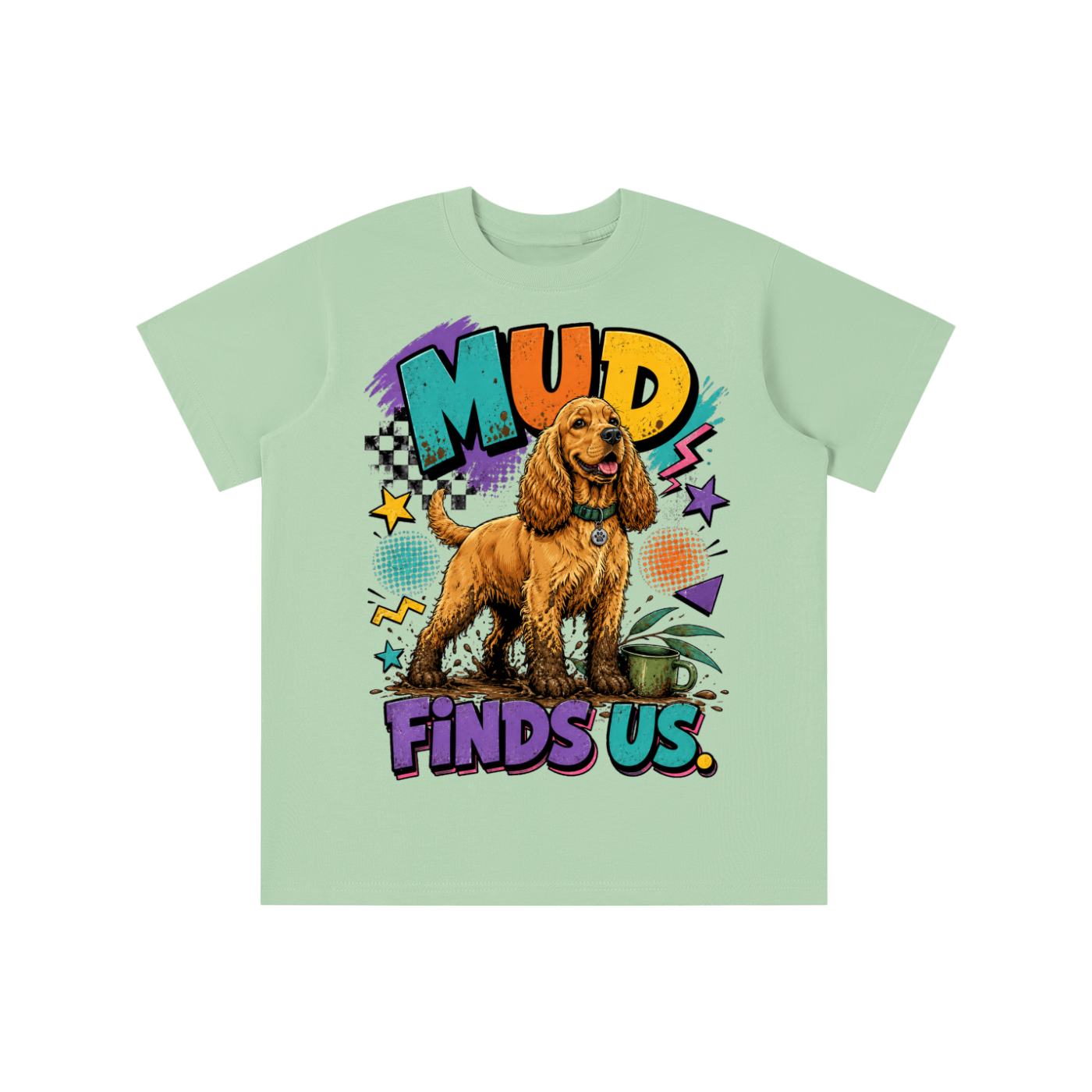 The Mud Finds Us Essential Kids’ Cotton T-Shirt