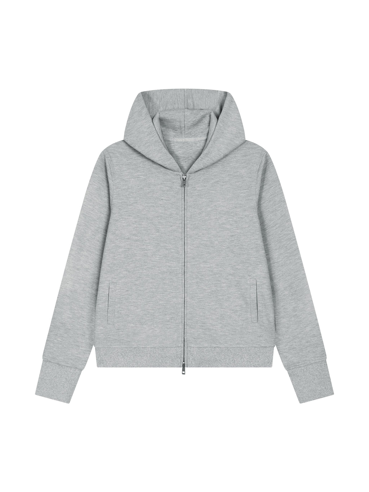 Women's Waffle Full Zip Hoodie