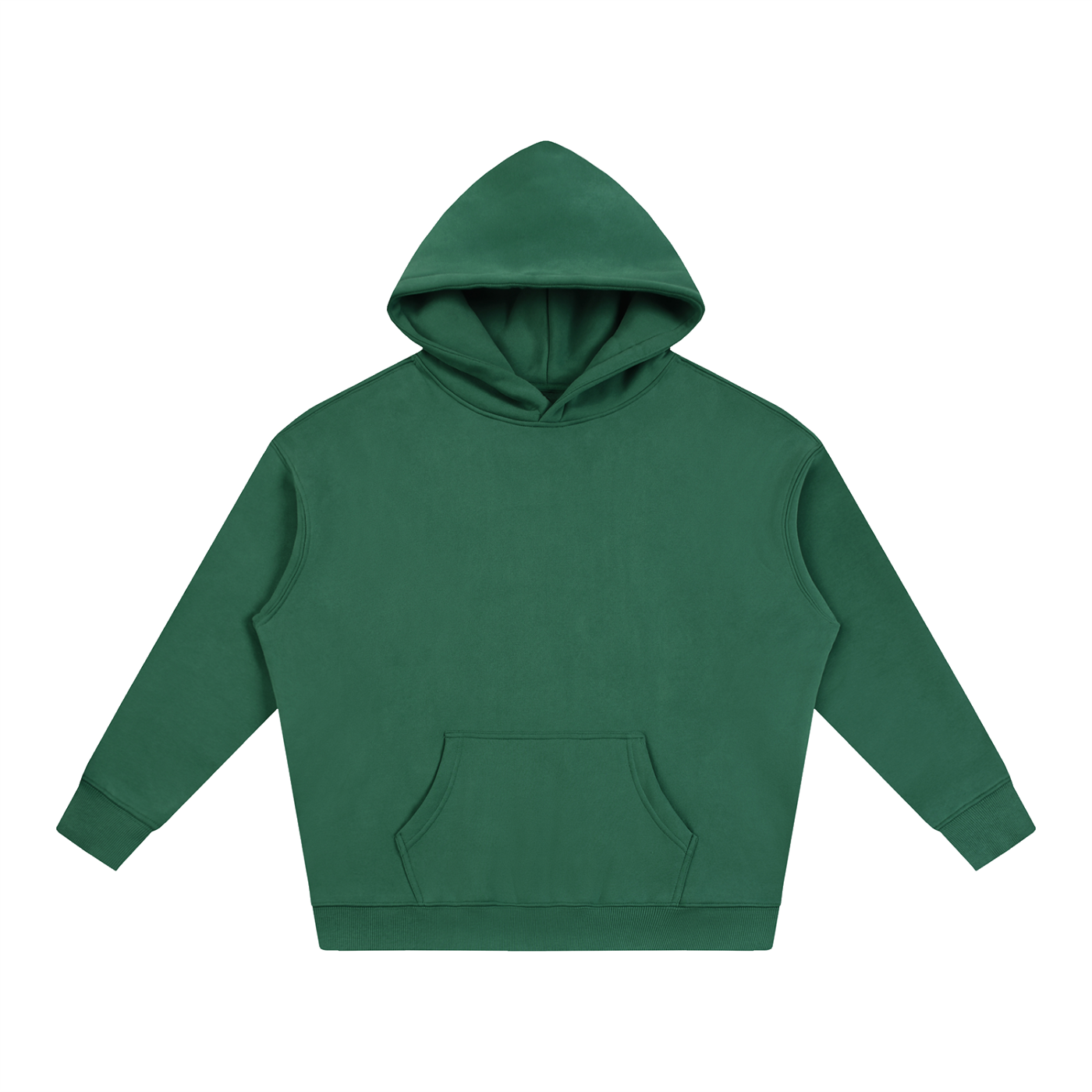Unisex Oversize Fleeced Hoodie – Eden Green front