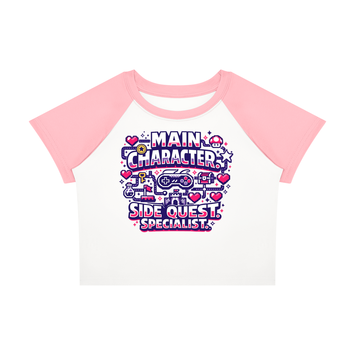 Side Quest Specialist Women’s Raglan Colour Block Baby T-Shirt