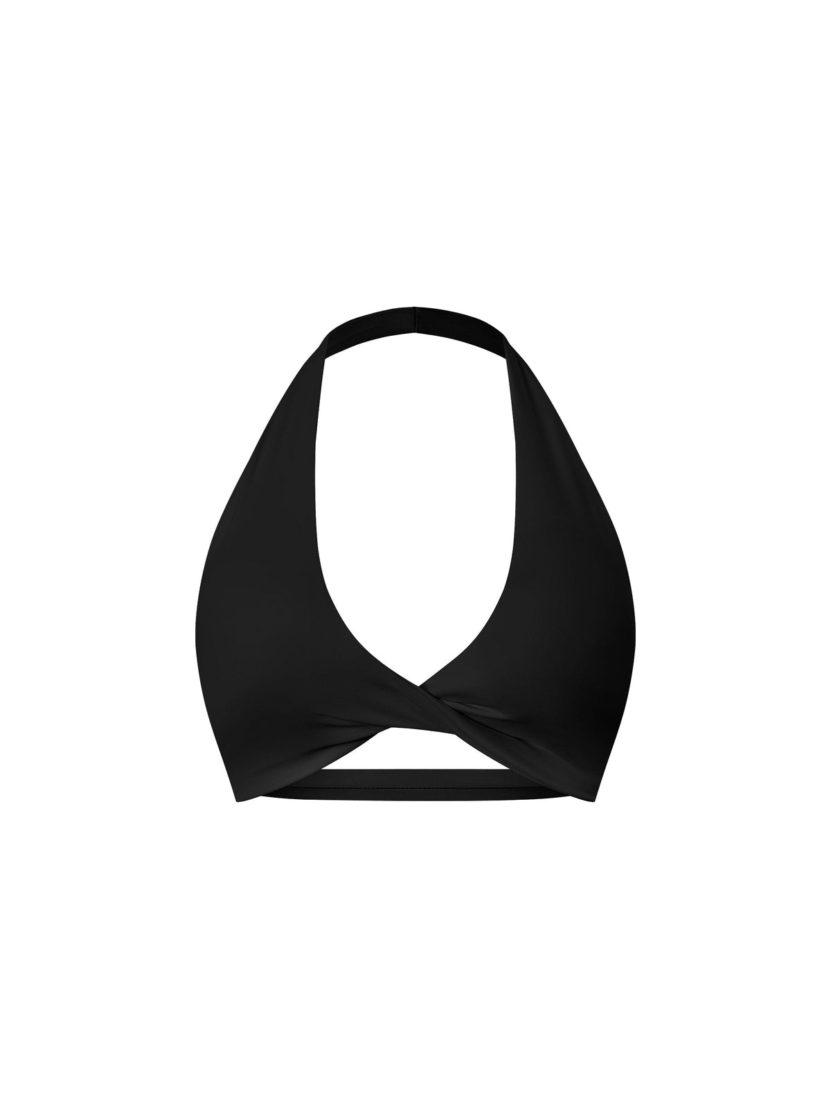 Women's Pleated Halter Sports Bra