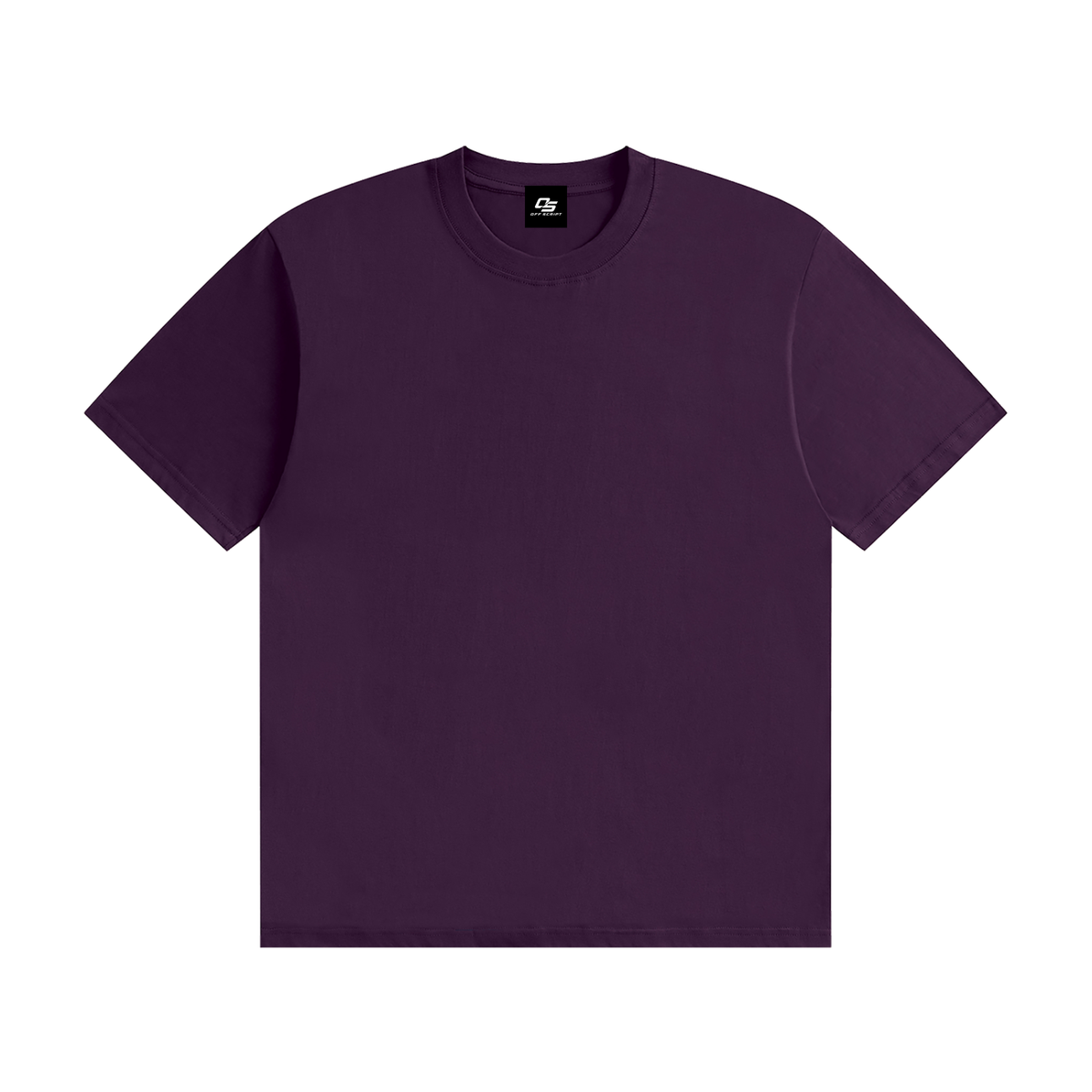 Purple Unisex Seamless Cotton T-Shirt front view