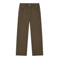 Men’s Vintage Wash Straight Leg Jeans in Brown — front view