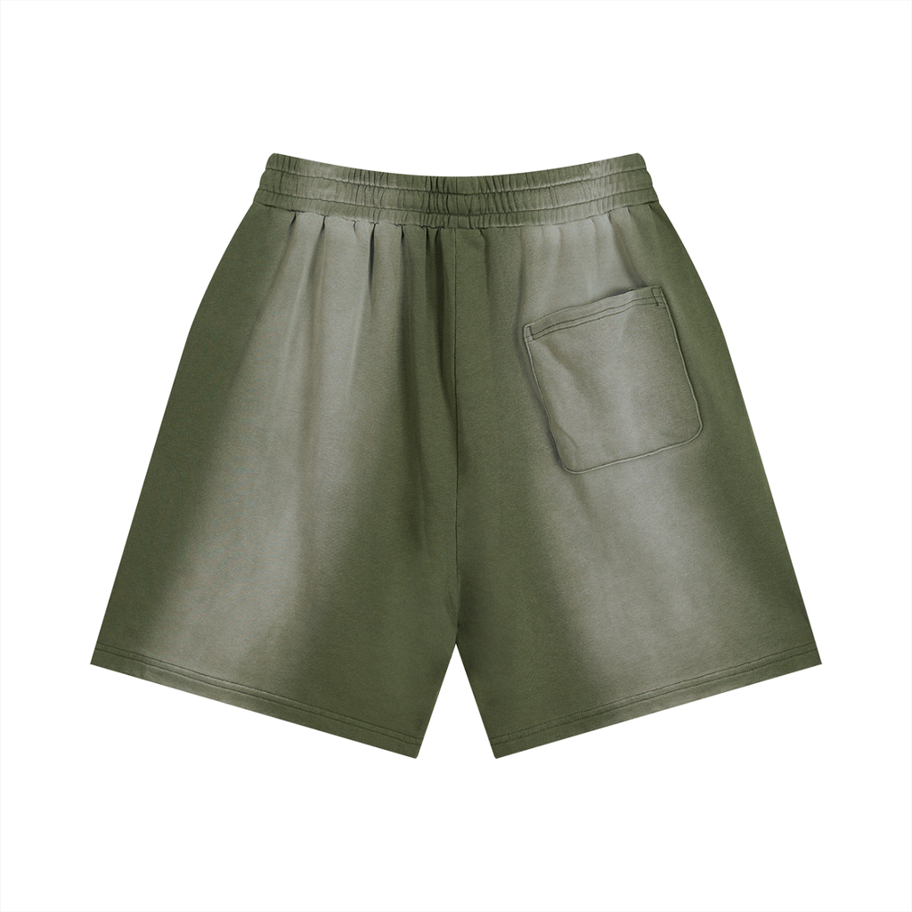 Sun-Faded Distressed Shorts