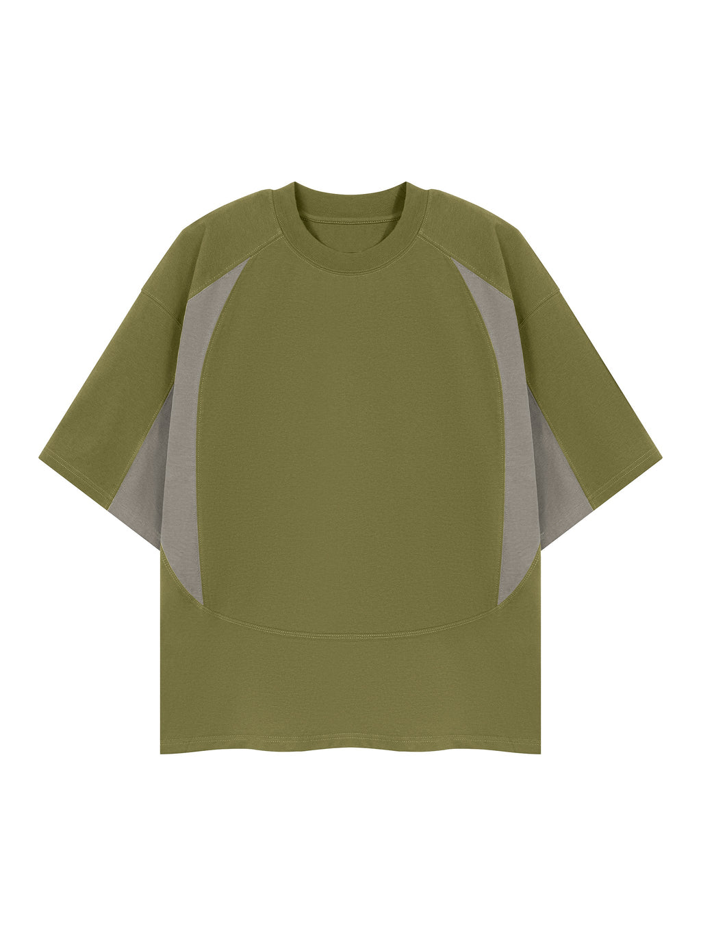 Unisex Color Block Paneling T-Shirt