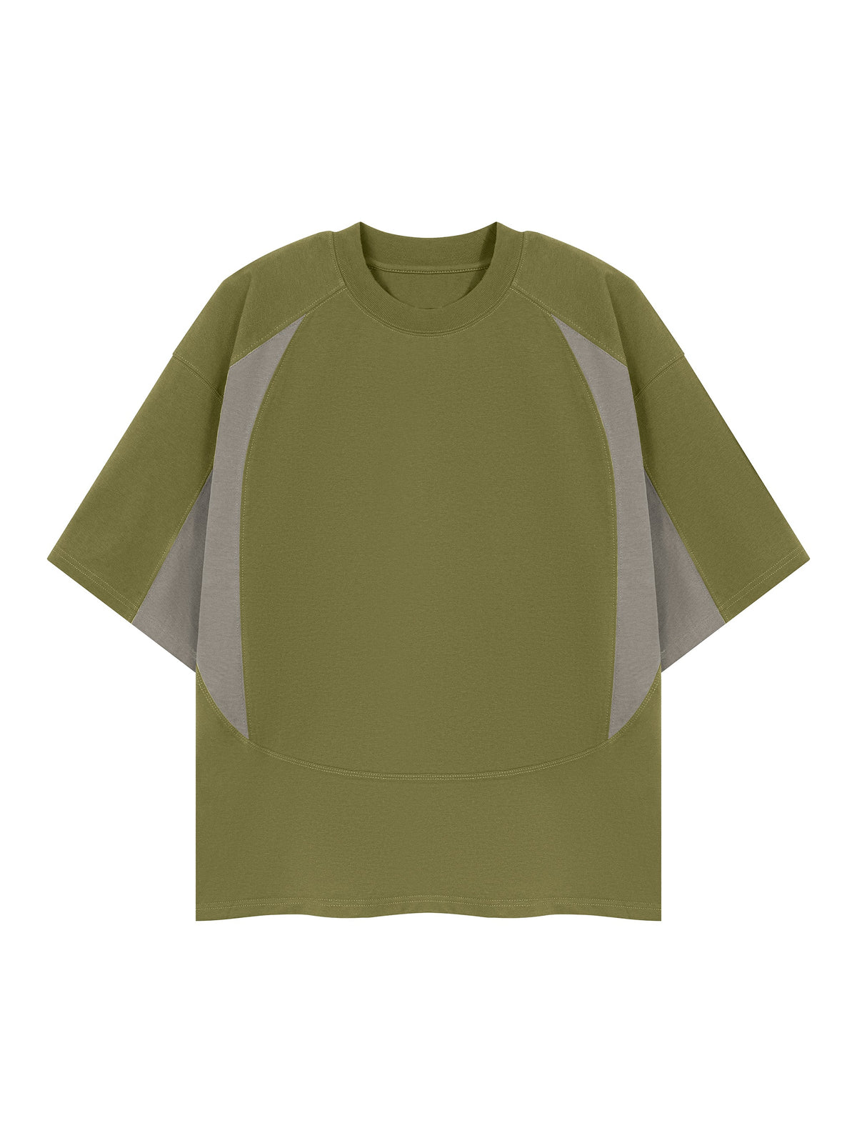 Unisex Color Block Paneling T-Shirt
