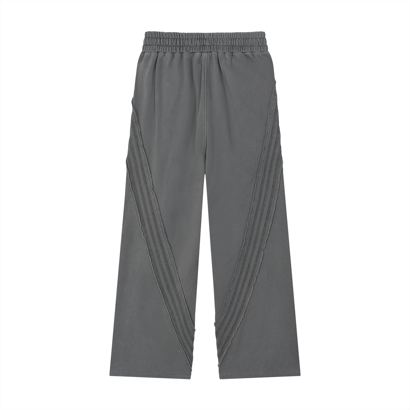 Snow Washed Tape Raw-Edge Sweatpants