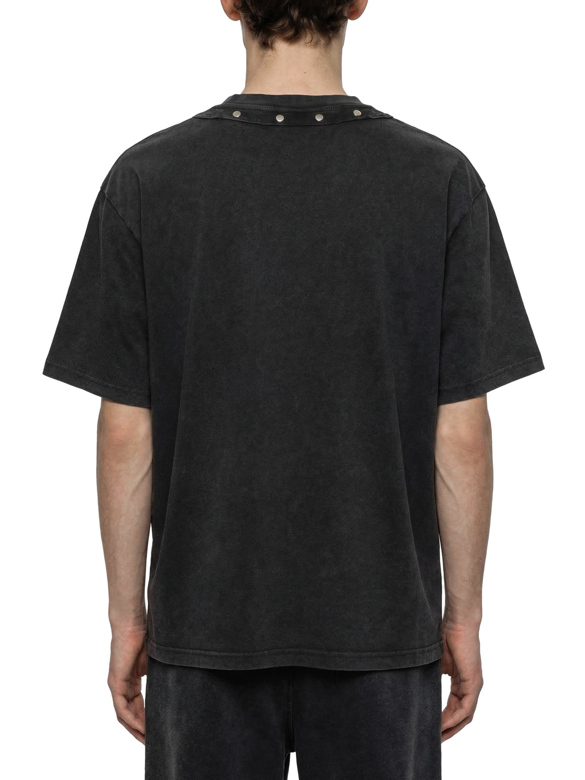 Unisex Washed Boxy Studded T-Shirt