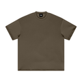 Unisex heavyweight Earth Tone T-shirt in Brown – front product view