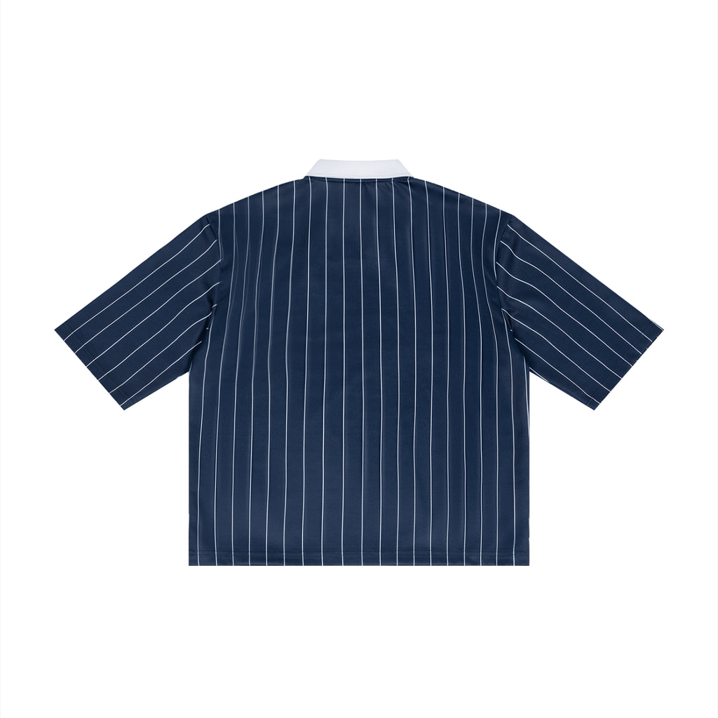 Unisex Pinstripe Collared Soccer Jersey