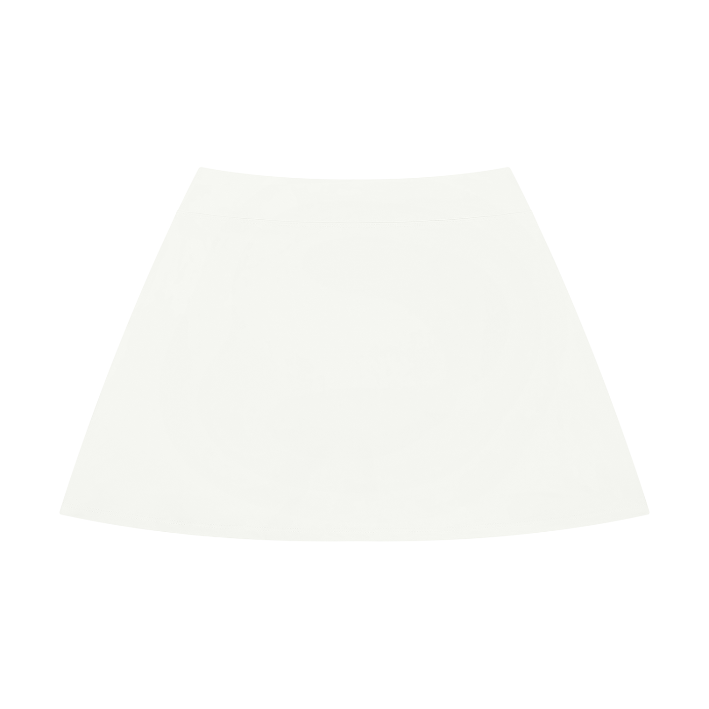 White Women’s High-Rise A-Line Skirt front