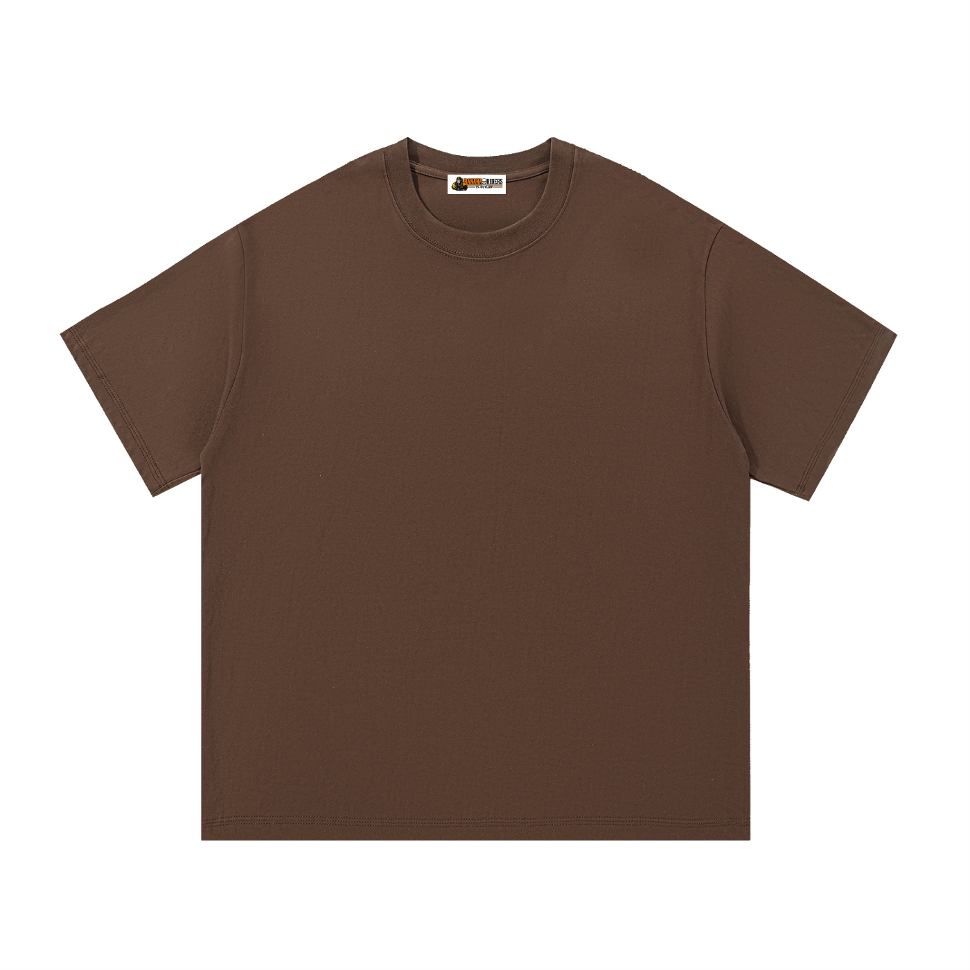 Essential cotton T-shirt in coffee