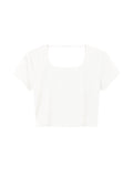 Women's Square Neck Crop T-Shirt
