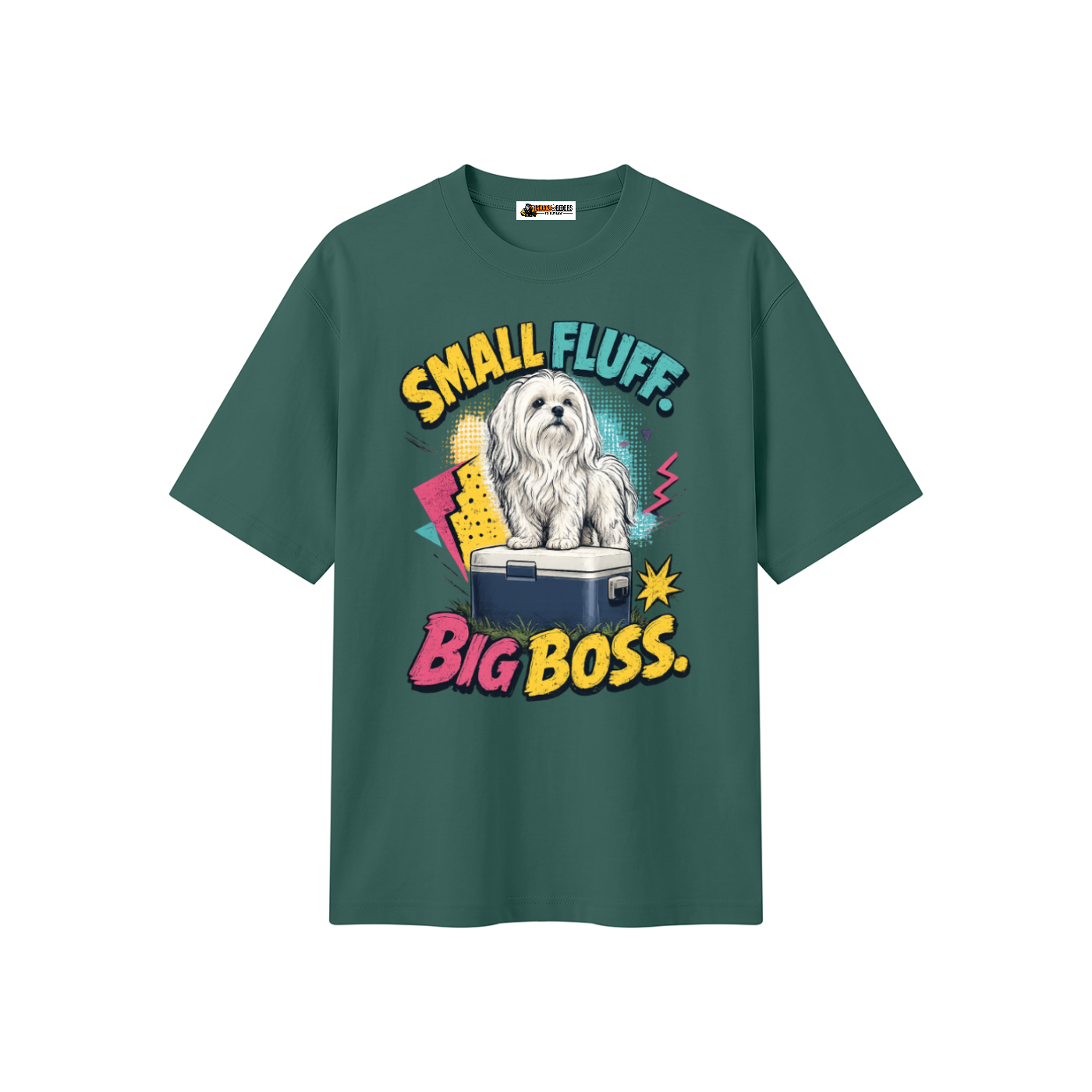 Small Fluff Big Boss Unisex Heavyweight Oversized T-Shirt