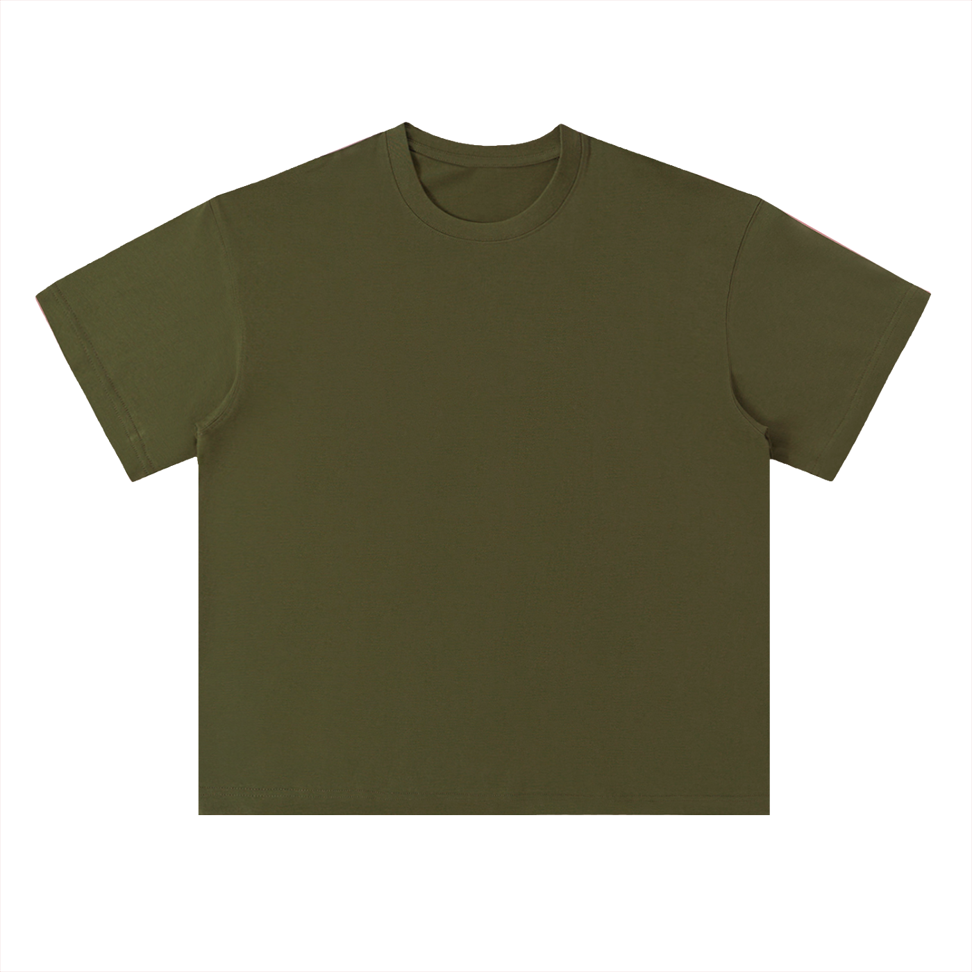 Jungle Green Heavyweight Drop Shoulder Cotton T-Shirt front