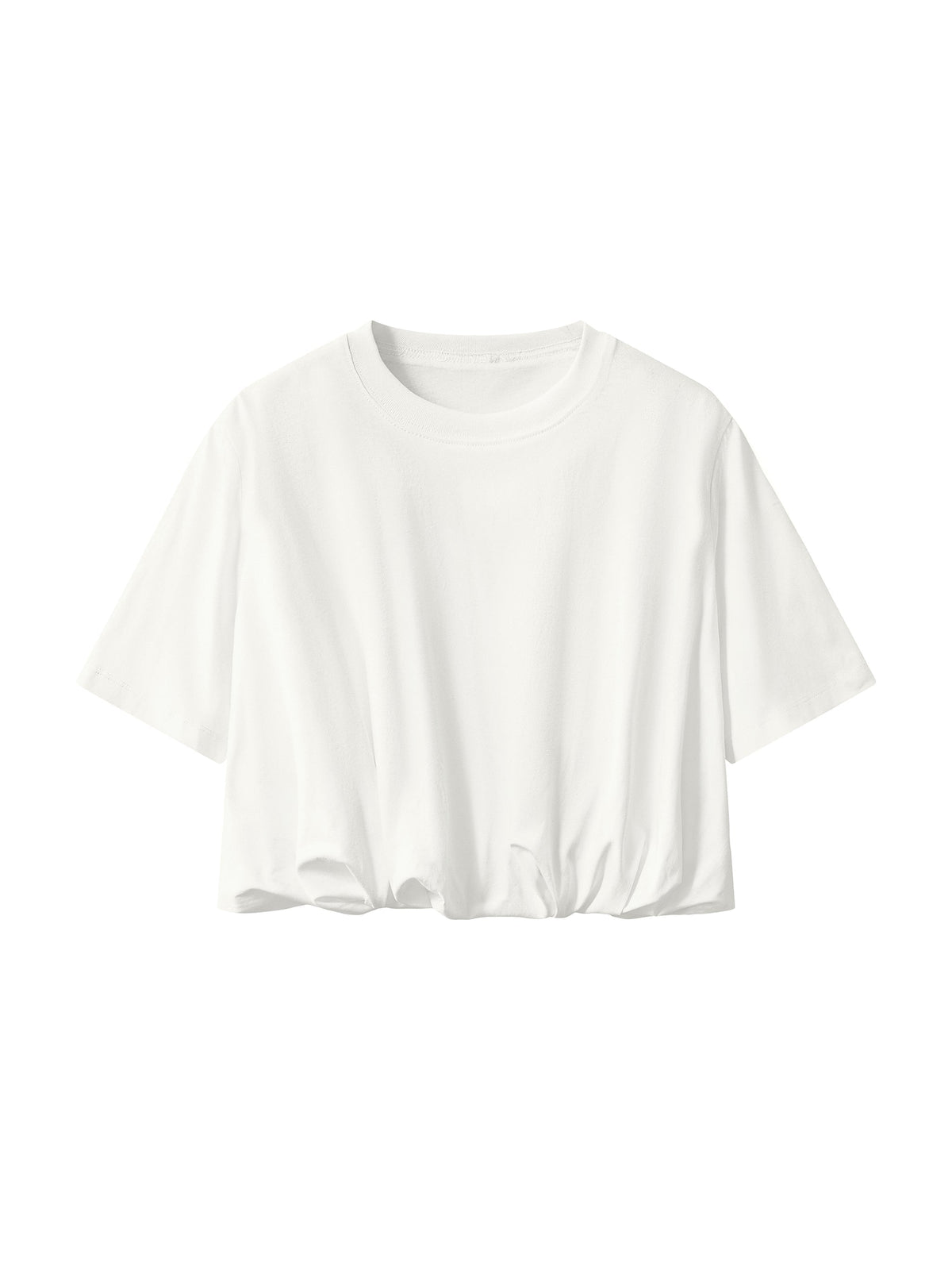 Women’s Crop Bubble Hem T-Shirt