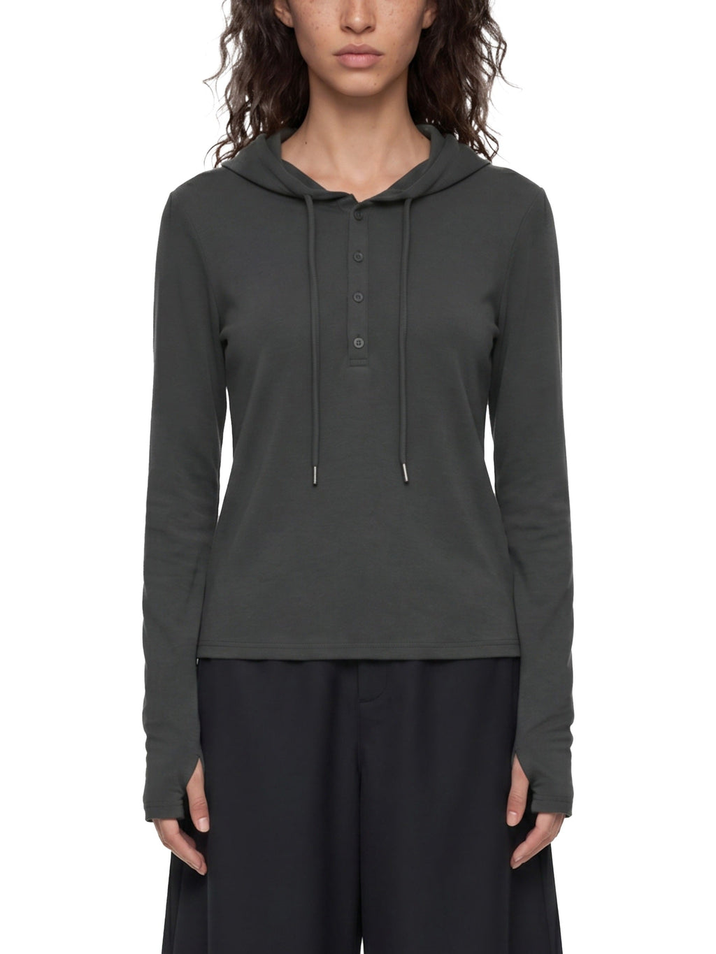 Women’s Slim Half-Button T-Shirt