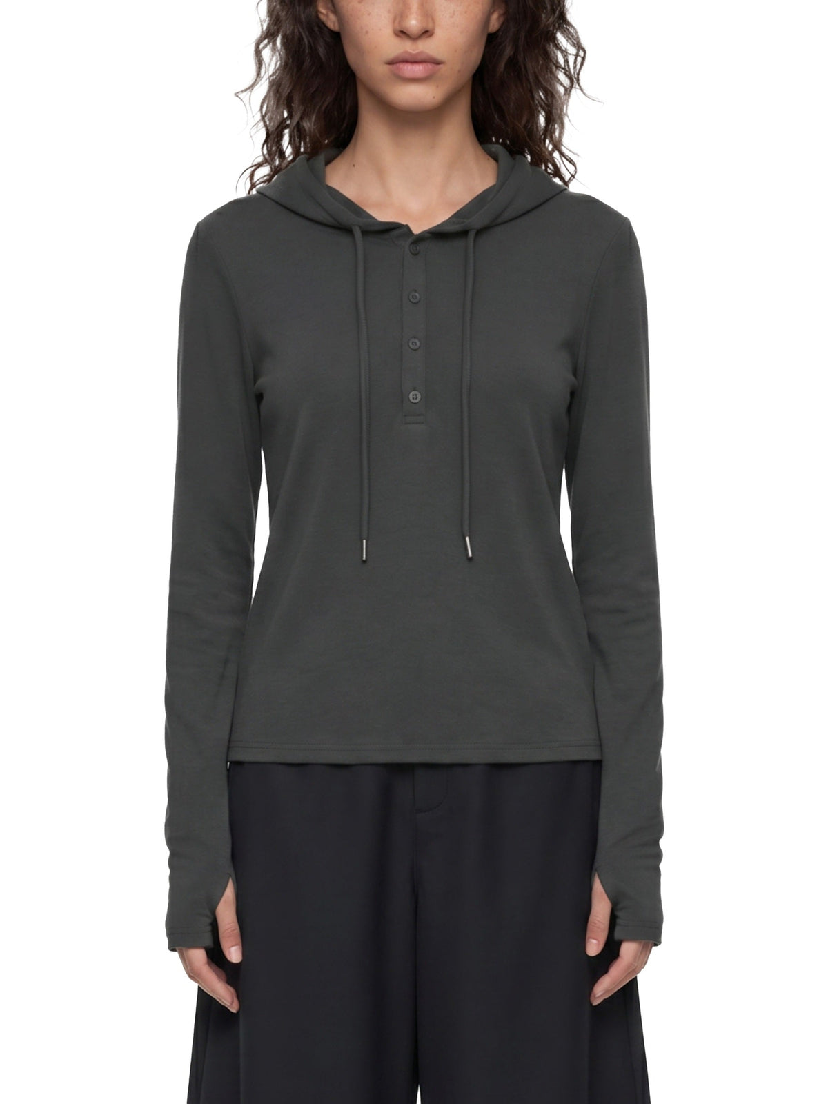 Women’s Slim Half-Button T-Shirt