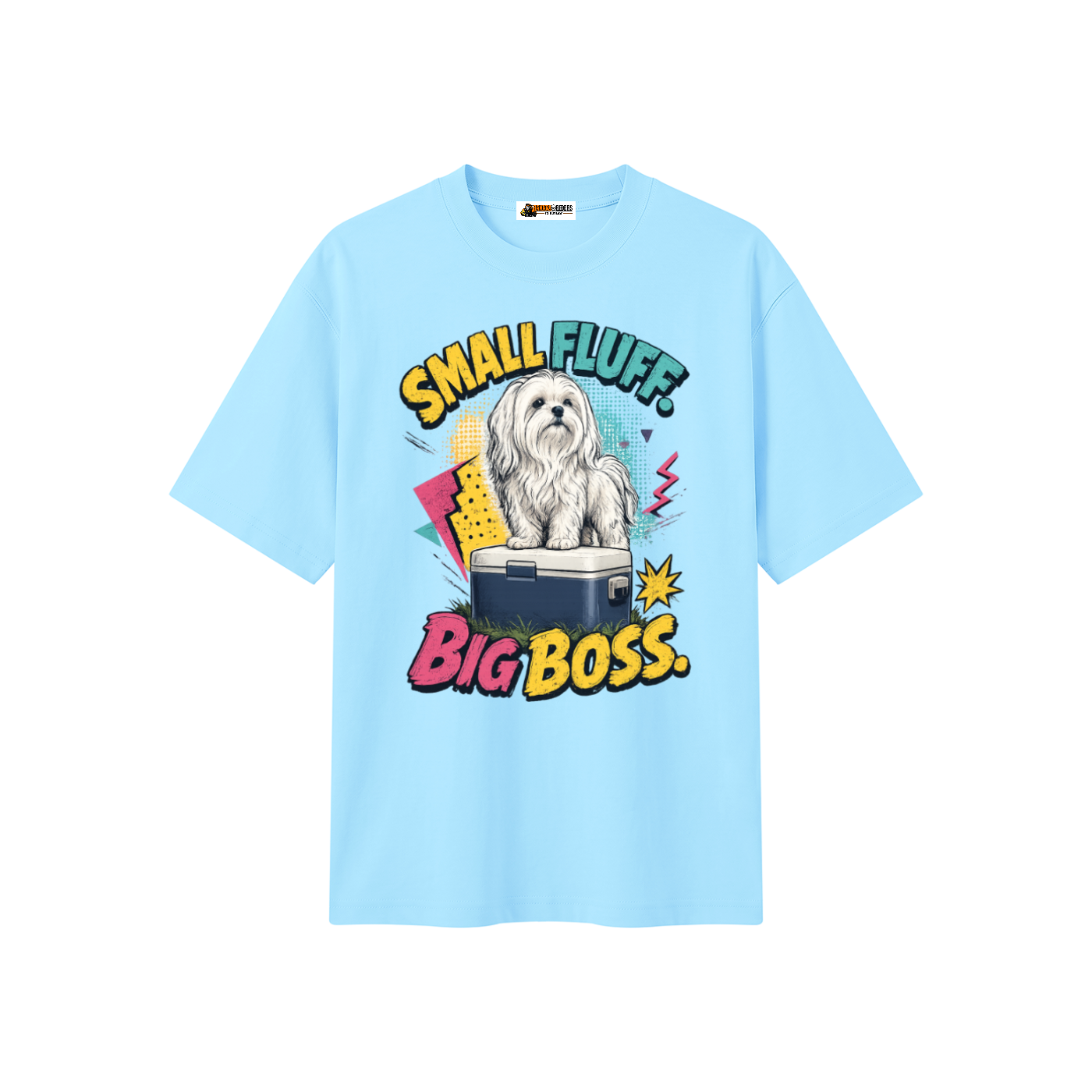 Small Fluff Big Boss Unisex Heavyweight Oversized T-Shirt