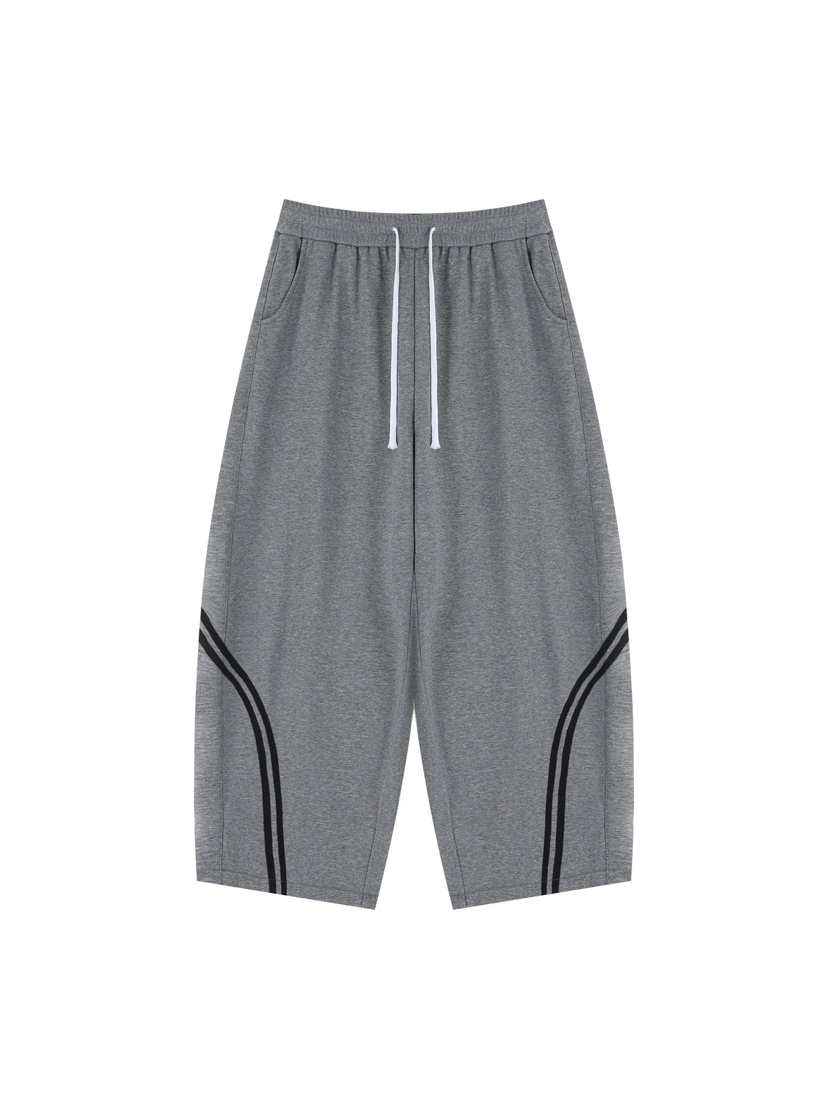Unisex Wide Leg Piping Sweatpants
