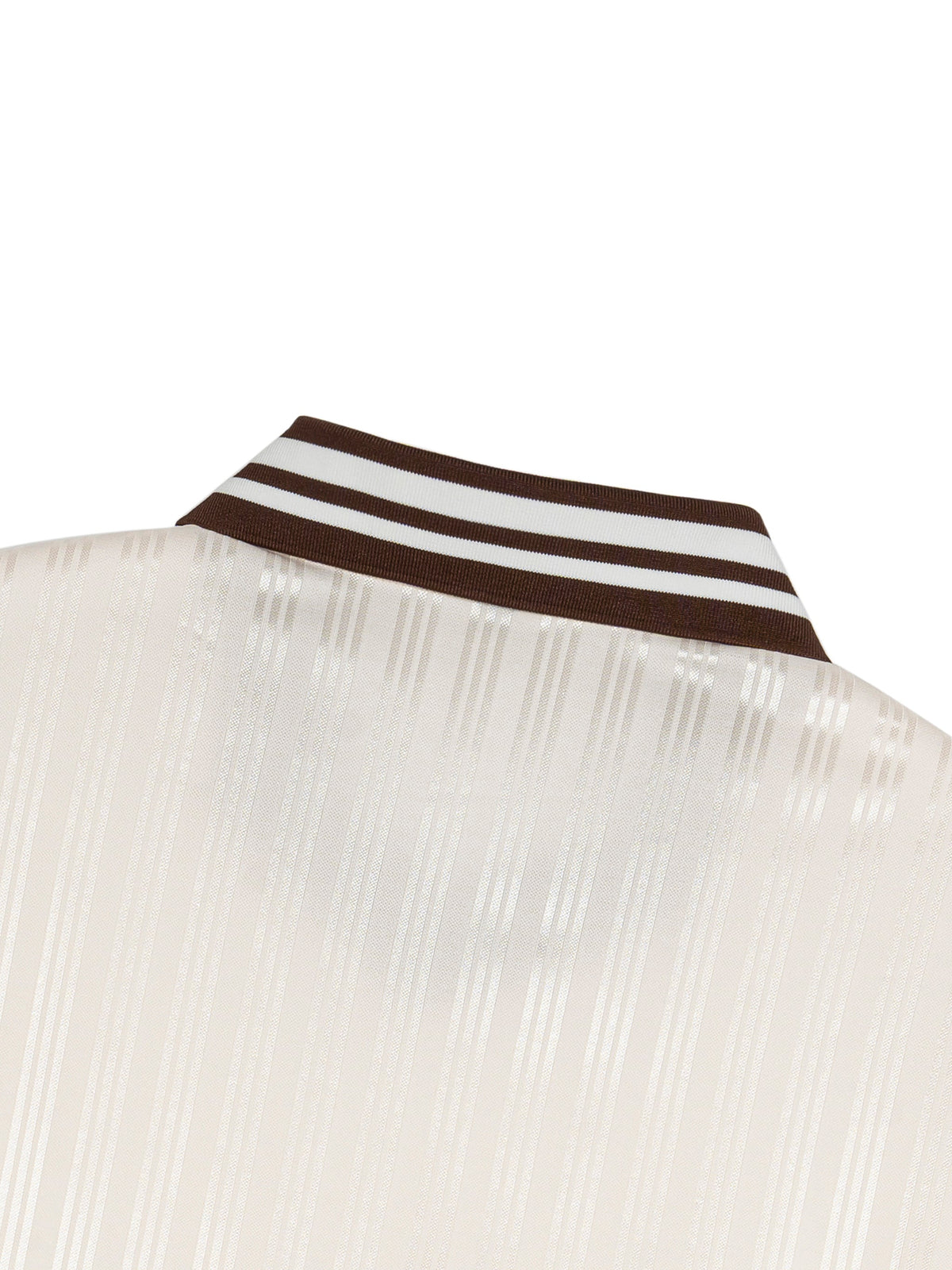 Unisex Contrast-Stripe Polo-Collar T-Shirt gallery view