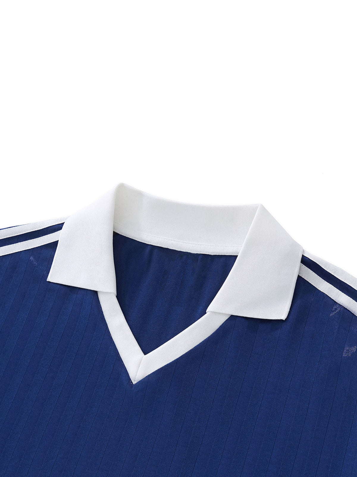 Unisex Contrast-Collar Striped Soccer Jersey gallery view
