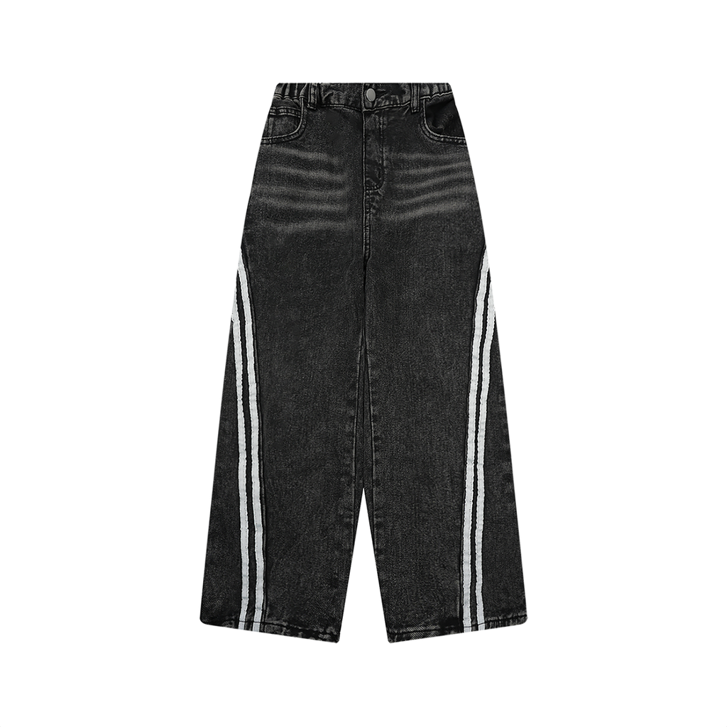 Kids’ Vintage-Wash Side-Stripe Jeans