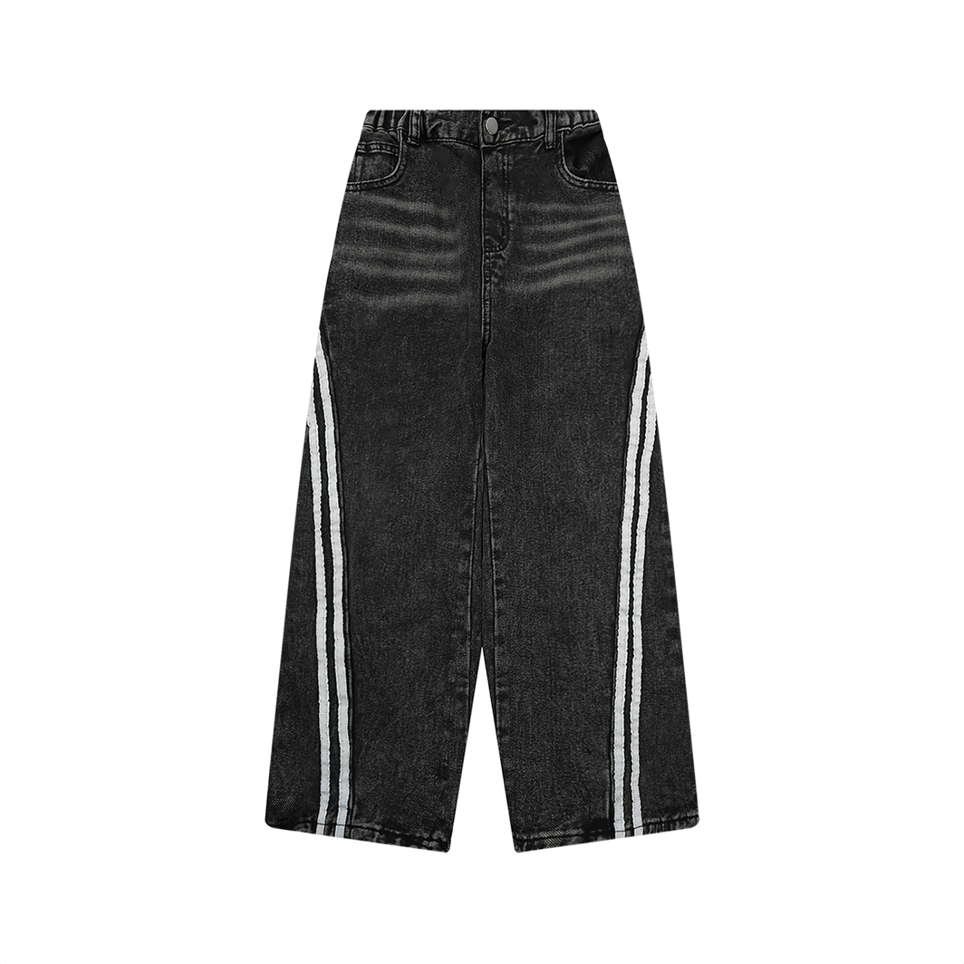 Kids’ Vintage-Wash Side-Stripe Jeans