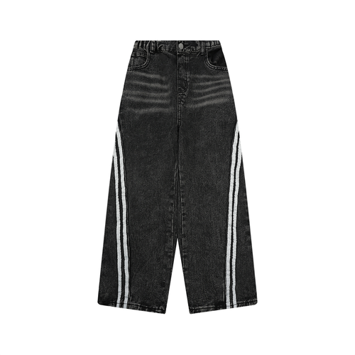 Kids' Vintage-Wash Side-Stripe Jeans