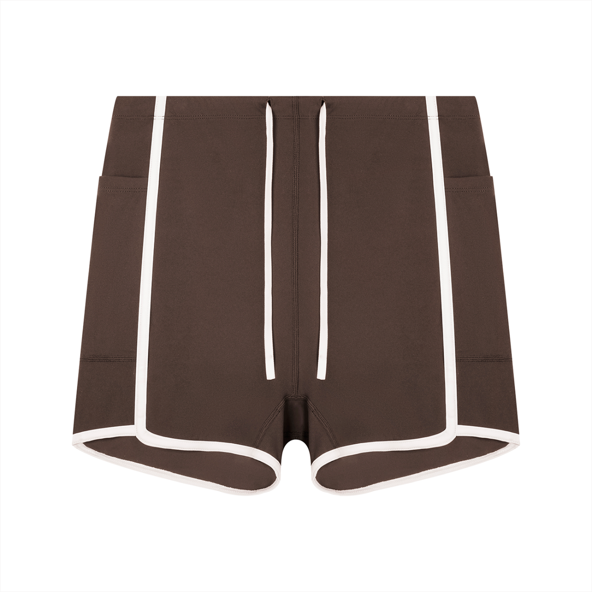 Women's High Rise Color Block Yoga Shorts